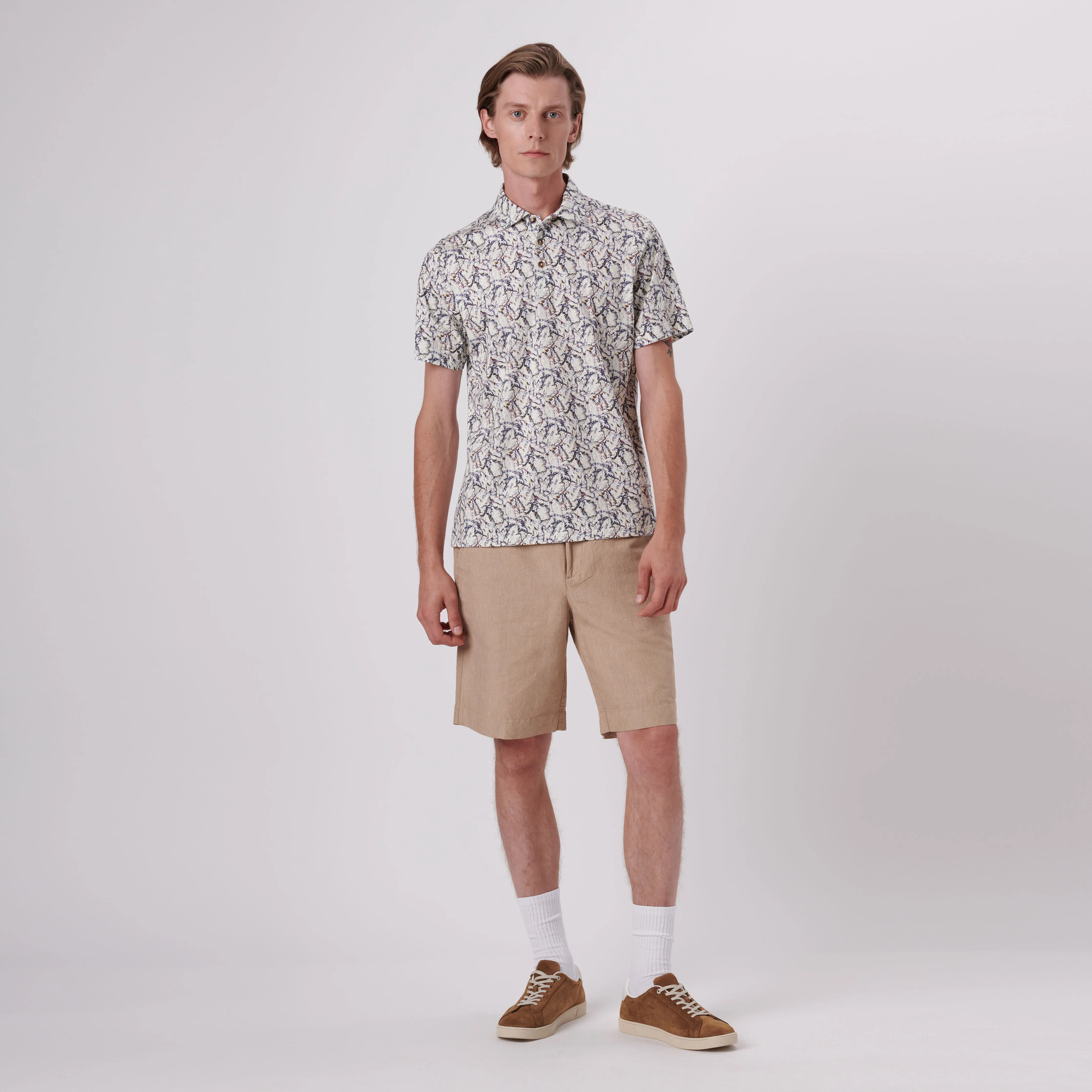 Victor Abstract Print OoohCotton Polo