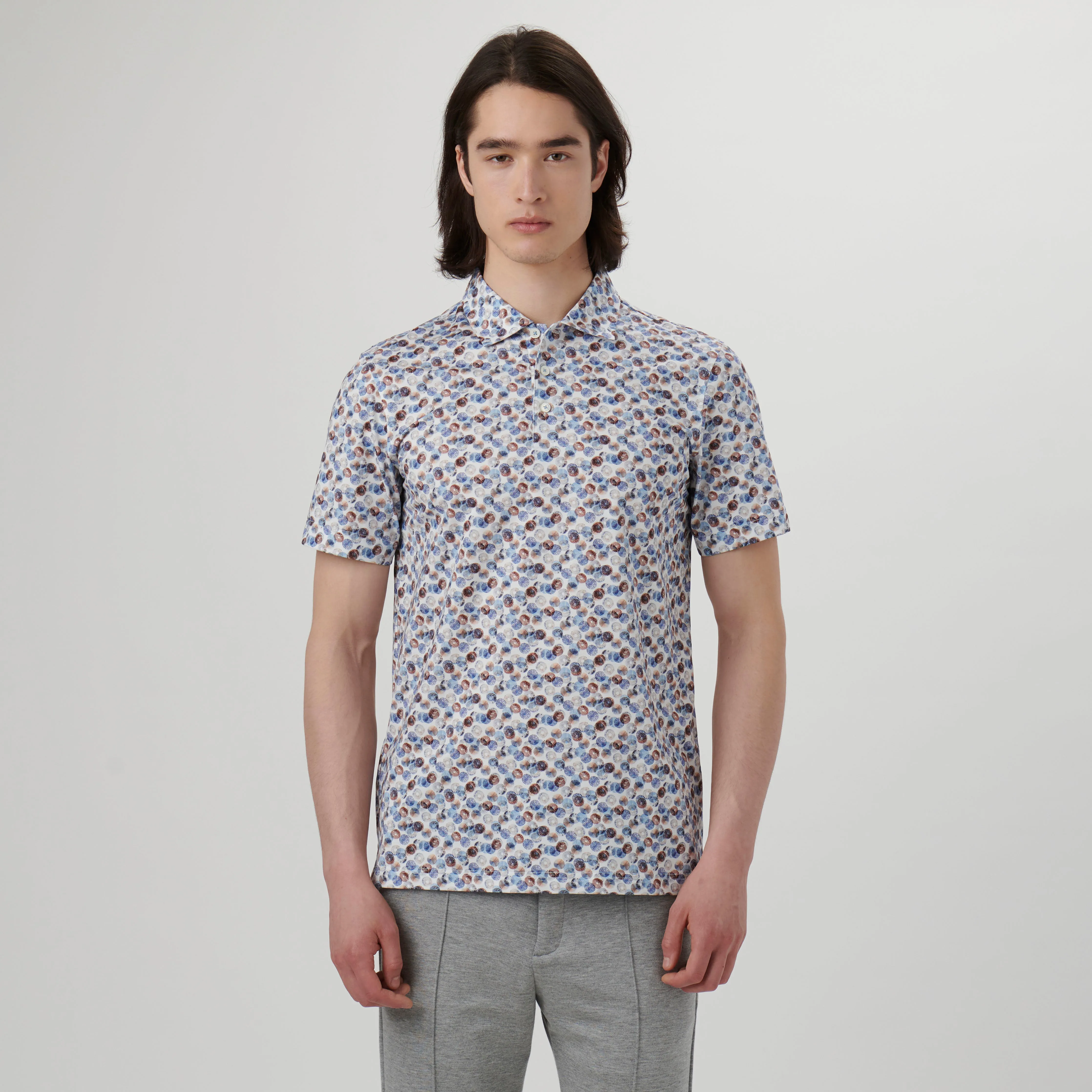 Victor Abstract Print OoohCotton Polo