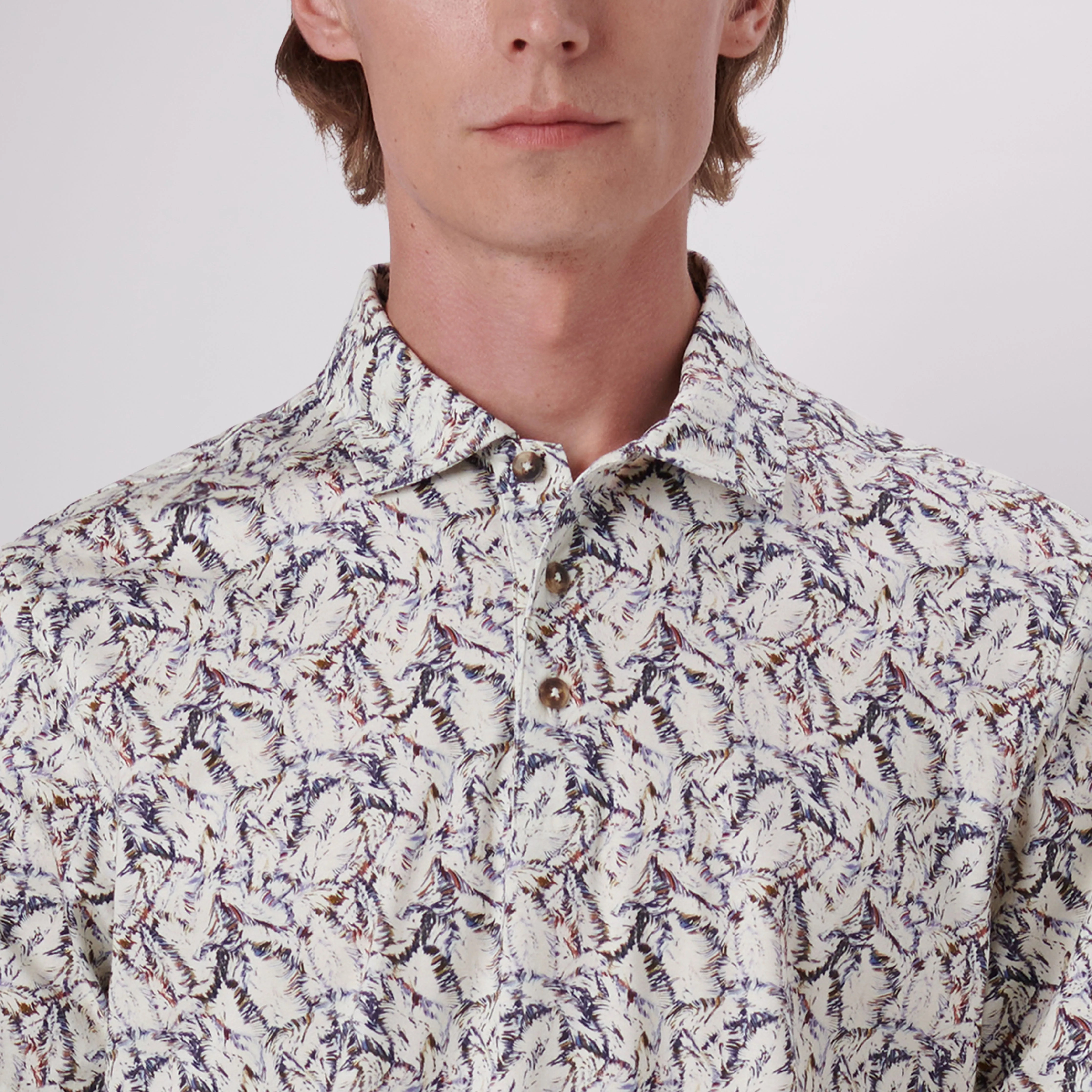 Victor Abstract Print OoohCotton Polo