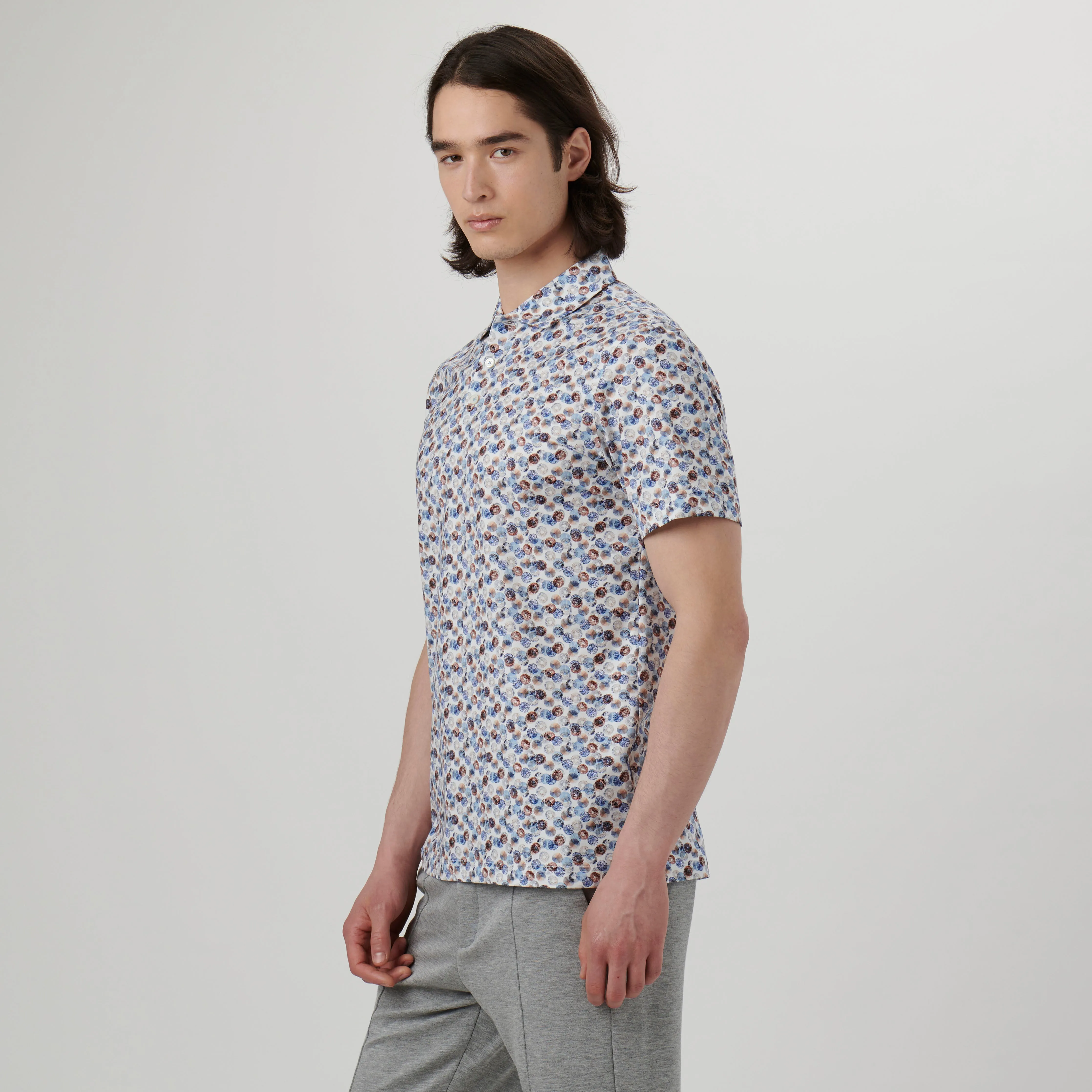 Victor Abstract Print OoohCotton Polo