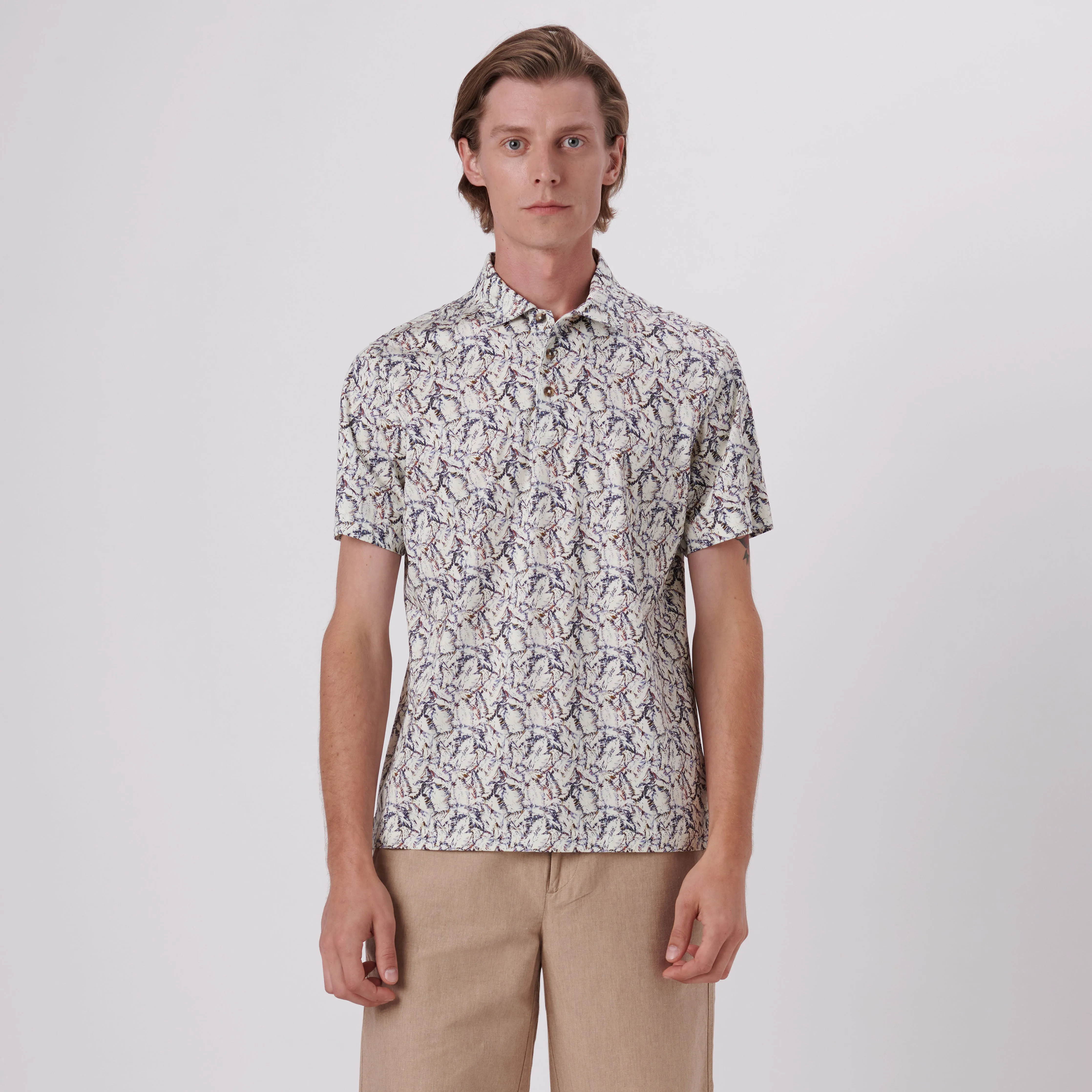 Victor Abstract Print OoohCotton Polo
