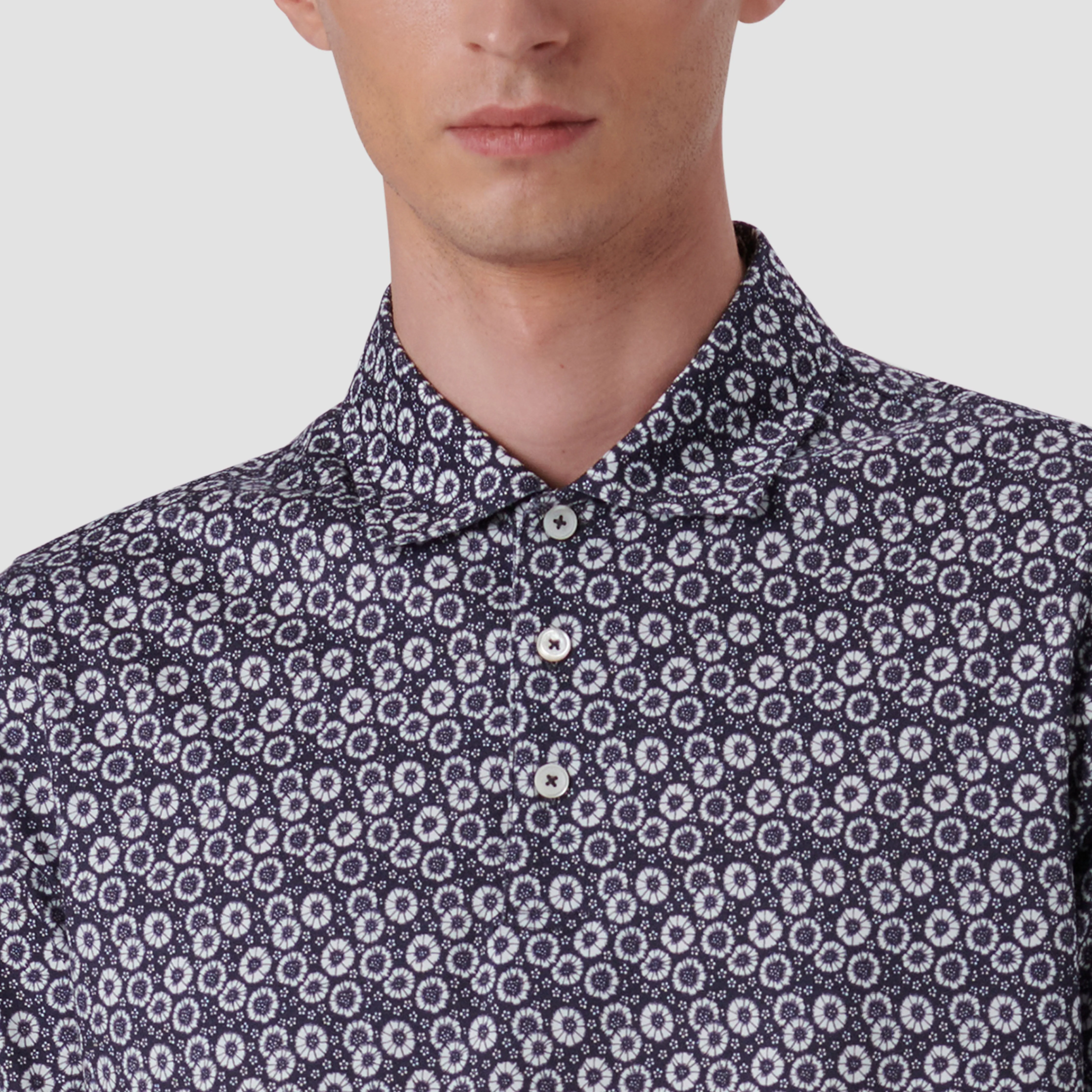 Victor Floral Print OoohCotton Polo