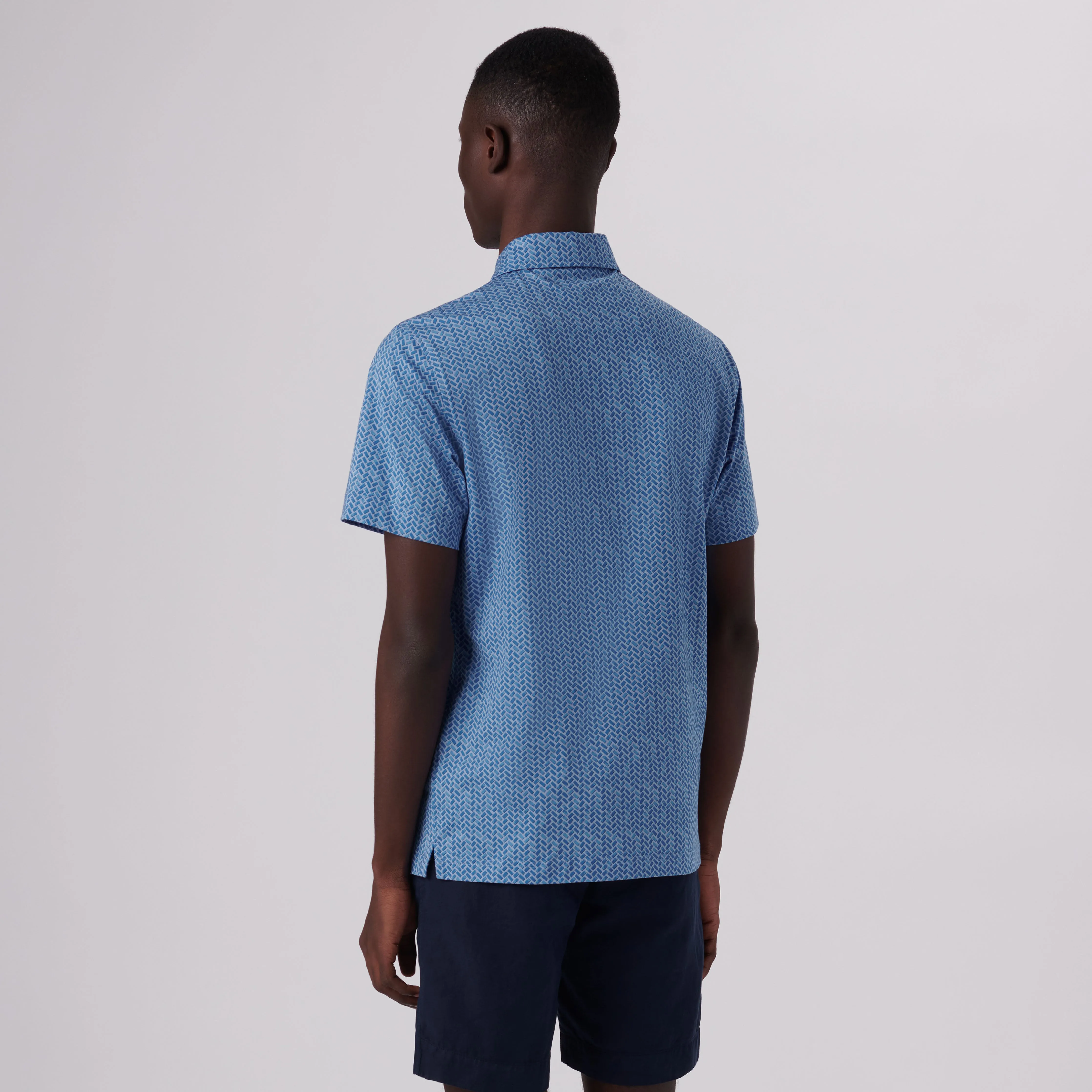 Victor Geometric Print OoohCotton Polo