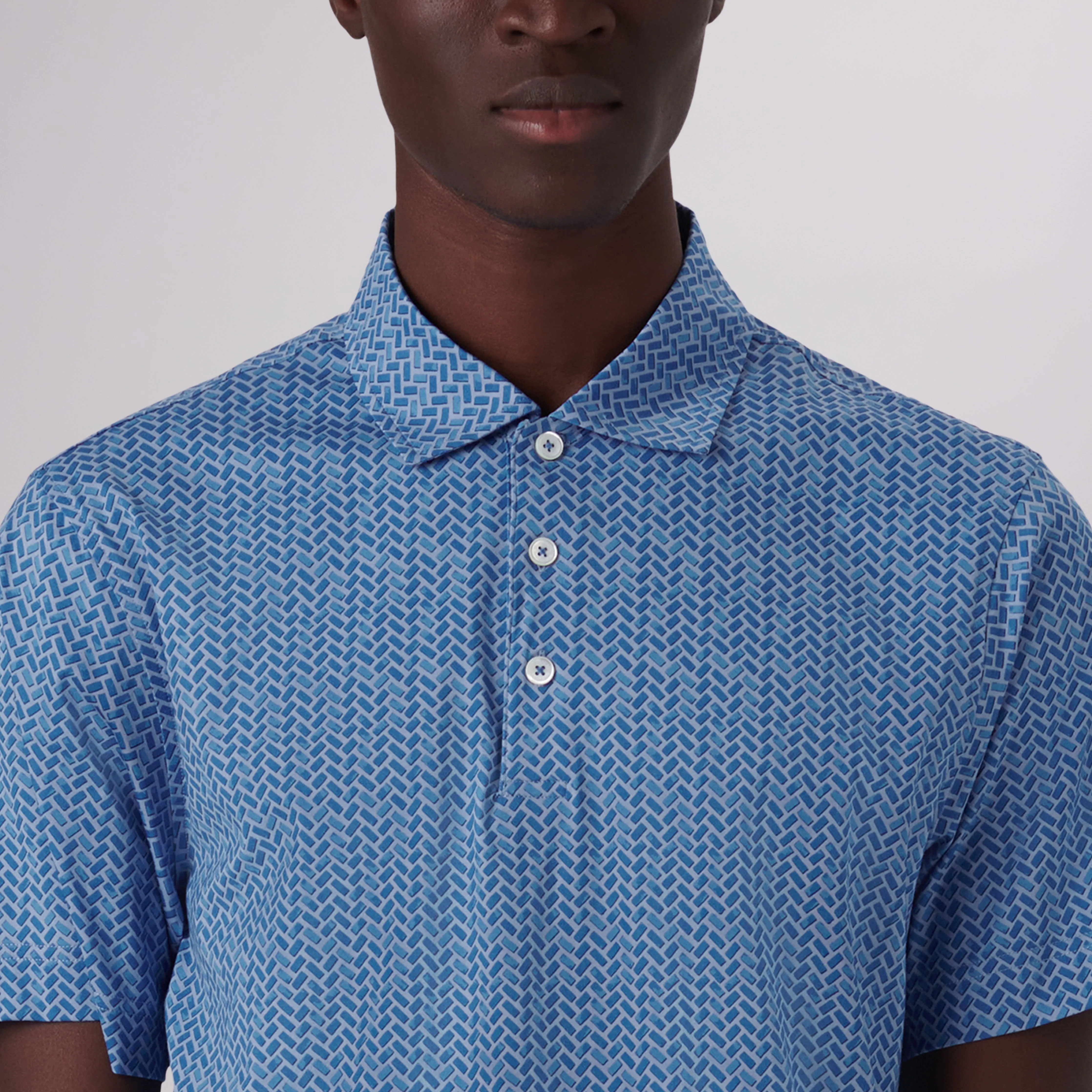 Victor Geometric Print OoohCotton Polo