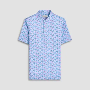 Victor Leaf Print OoohCotton Polo Shirt