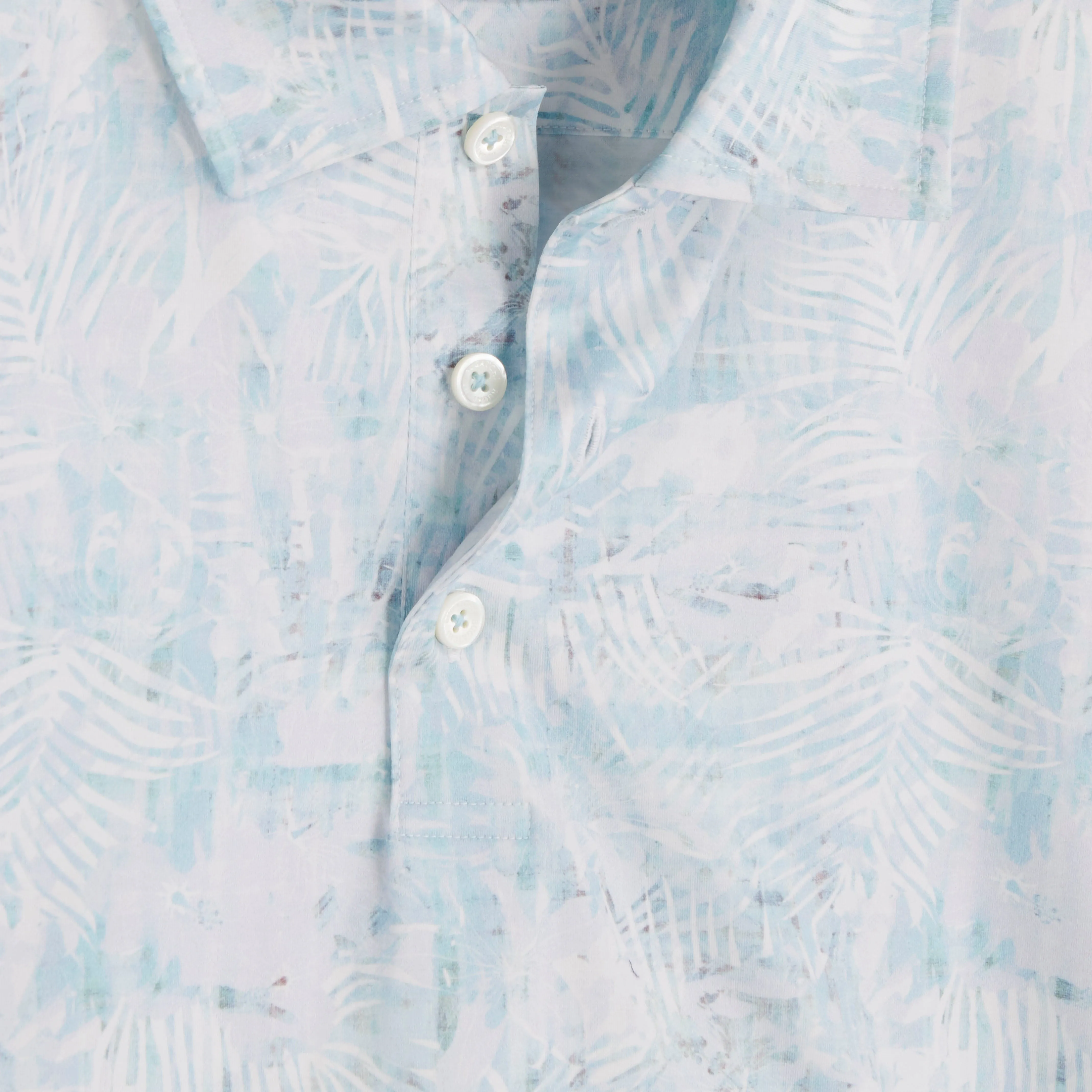 Victor Leaf Print OoohCotton Polo