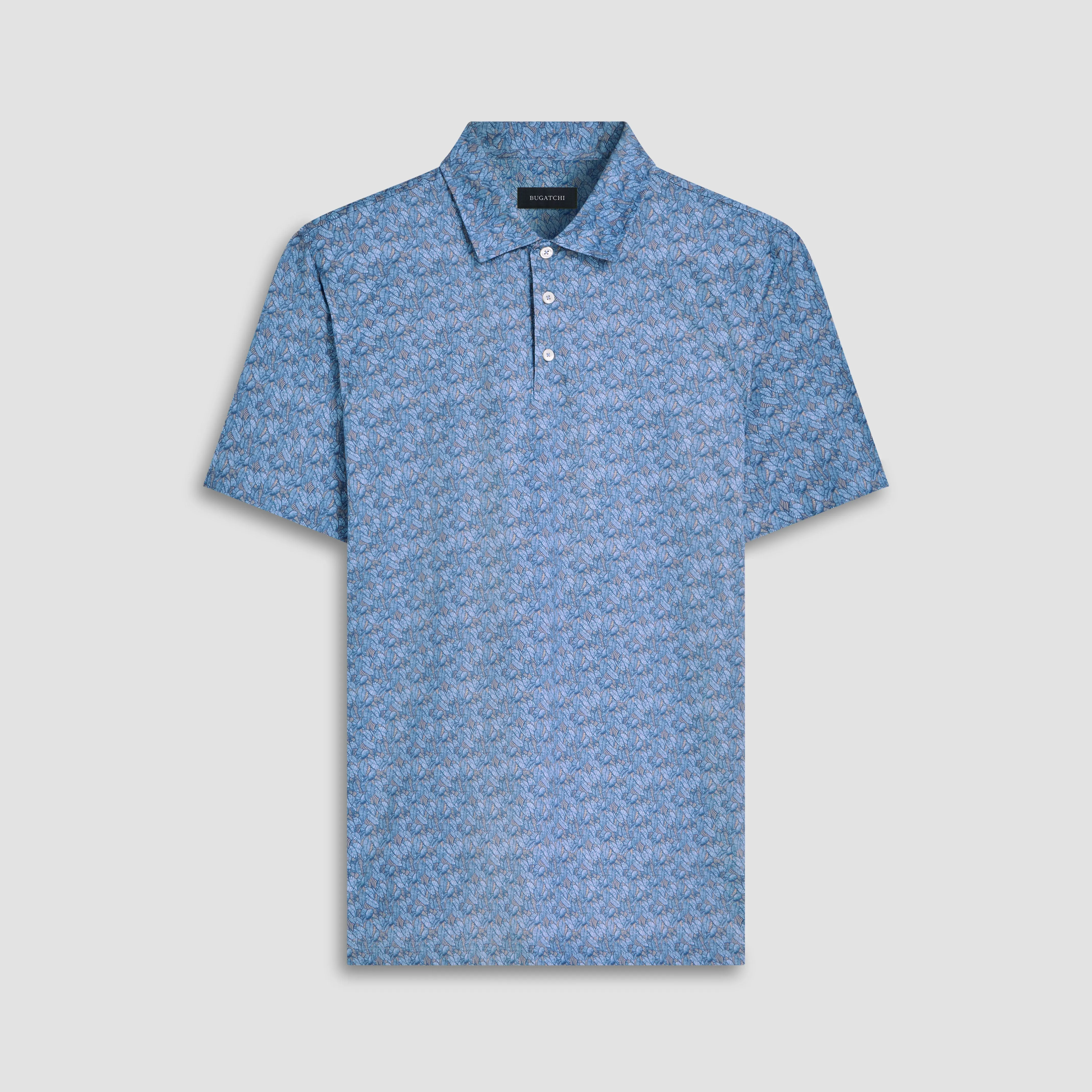 Victor Leaf Print OoohCotton Polo