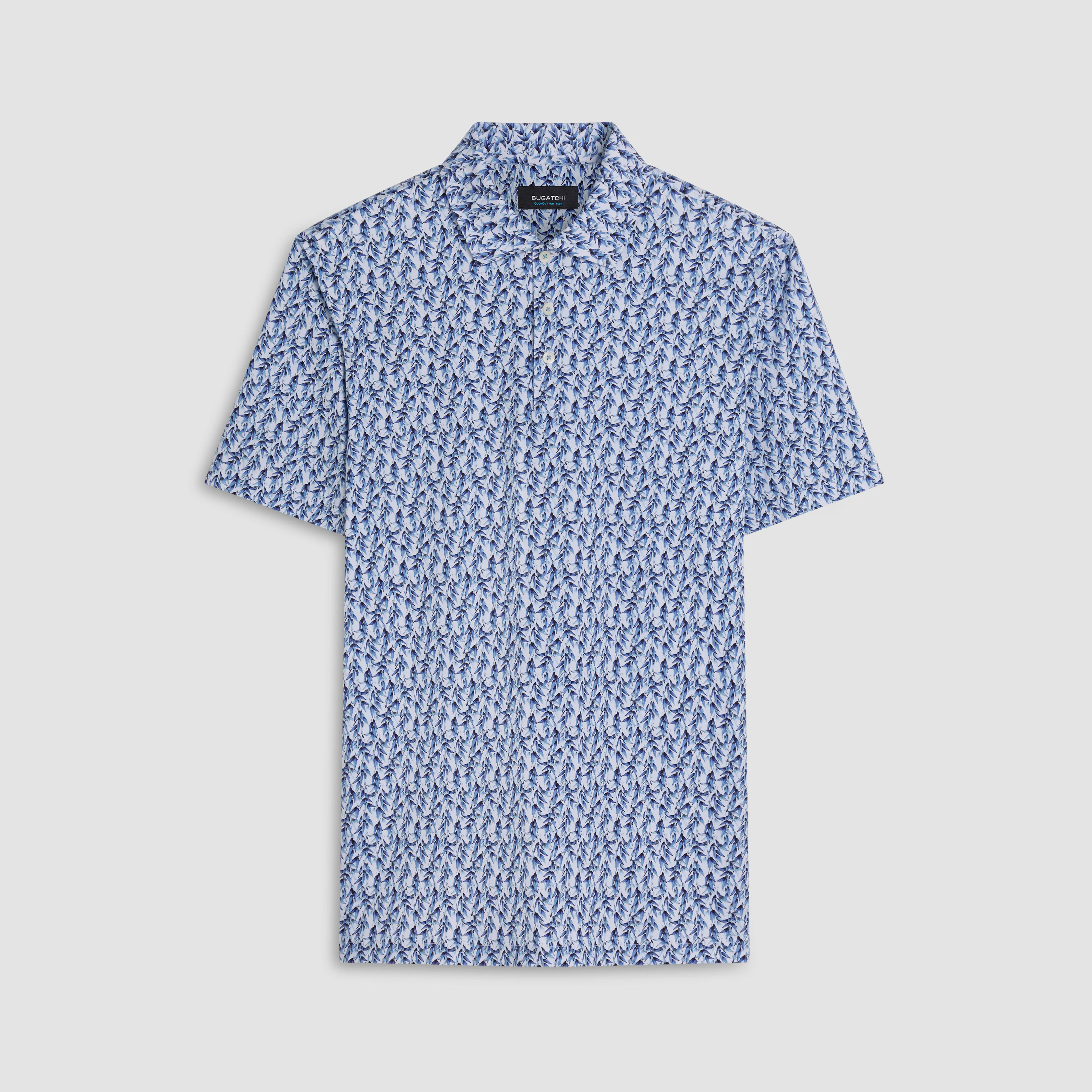 Victor Leaf Print OoohCotton Polo