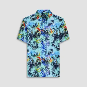 Victor Leaf Print OoohCotton Polo
