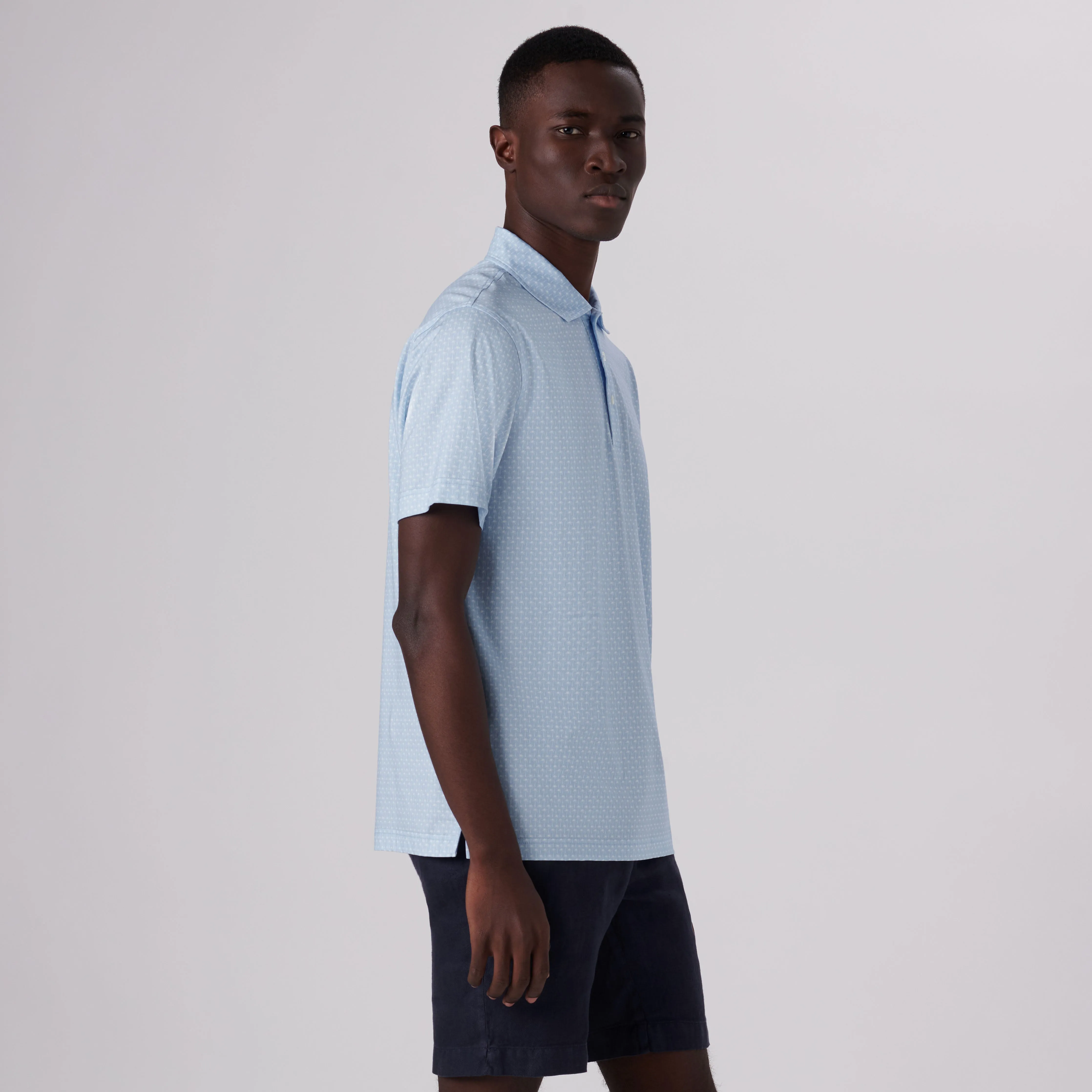Victor Palm Trees Print OoohCotton Polo