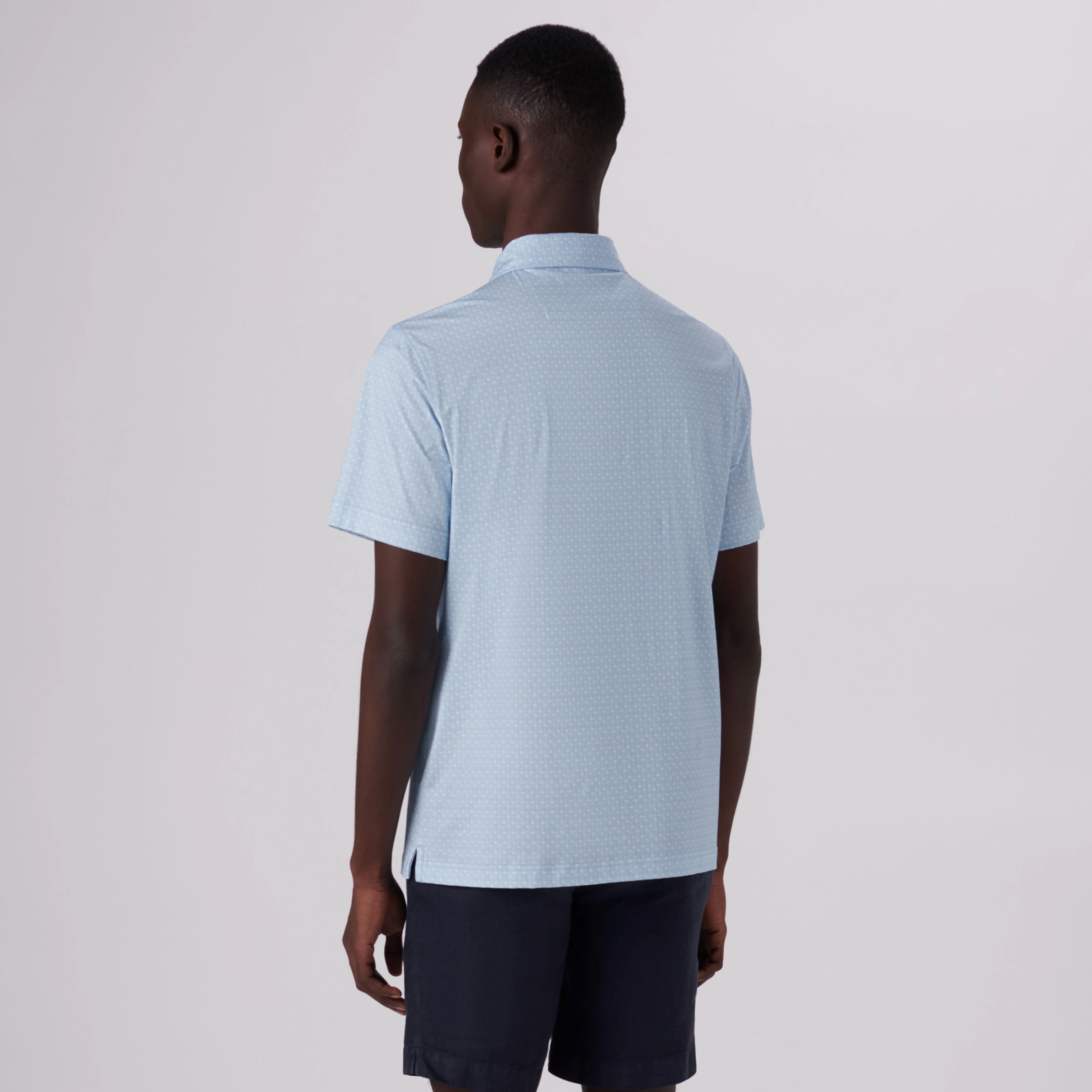 Victor Palm Trees Print OoohCotton Polo