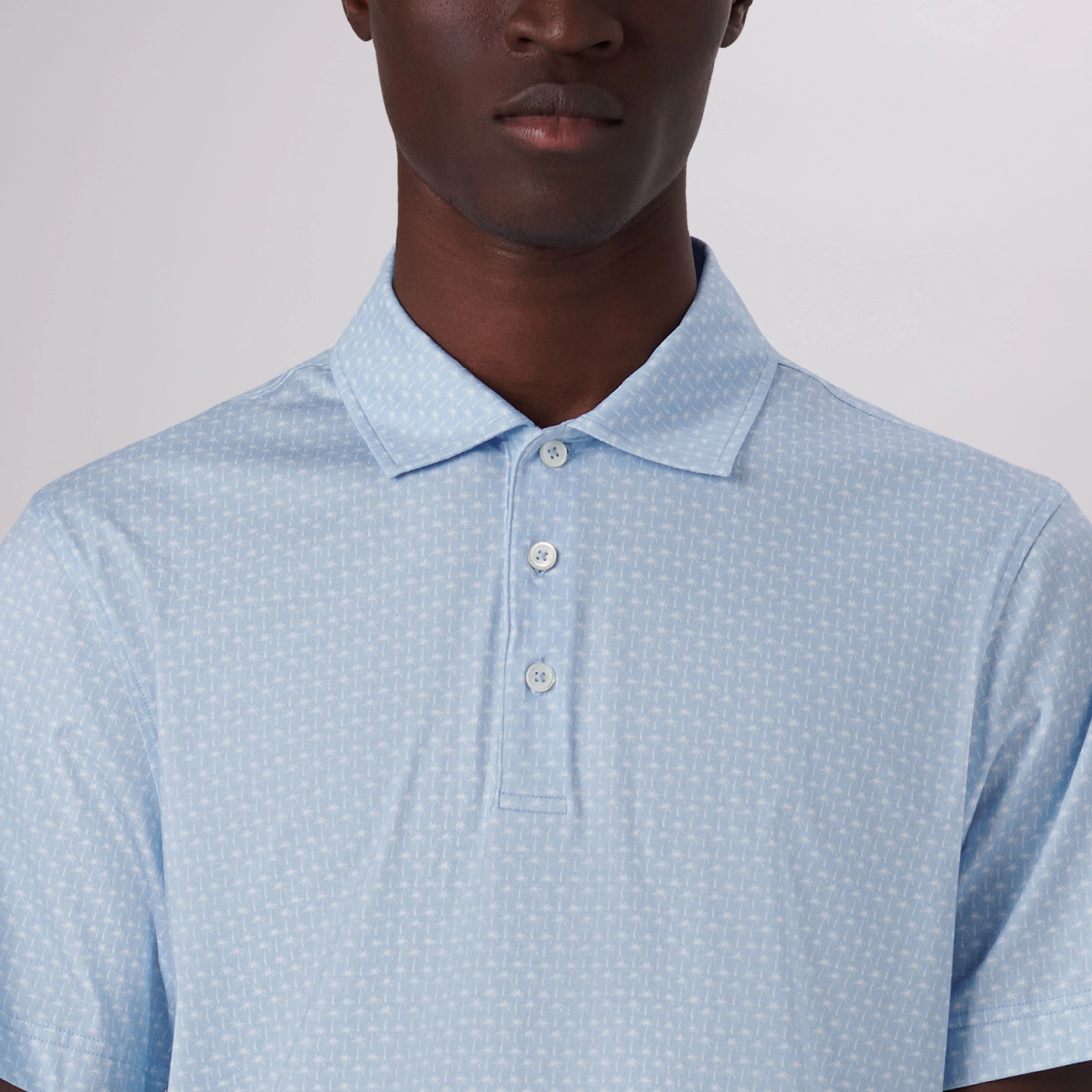 Victor Palm Trees Print OoohCotton Polo