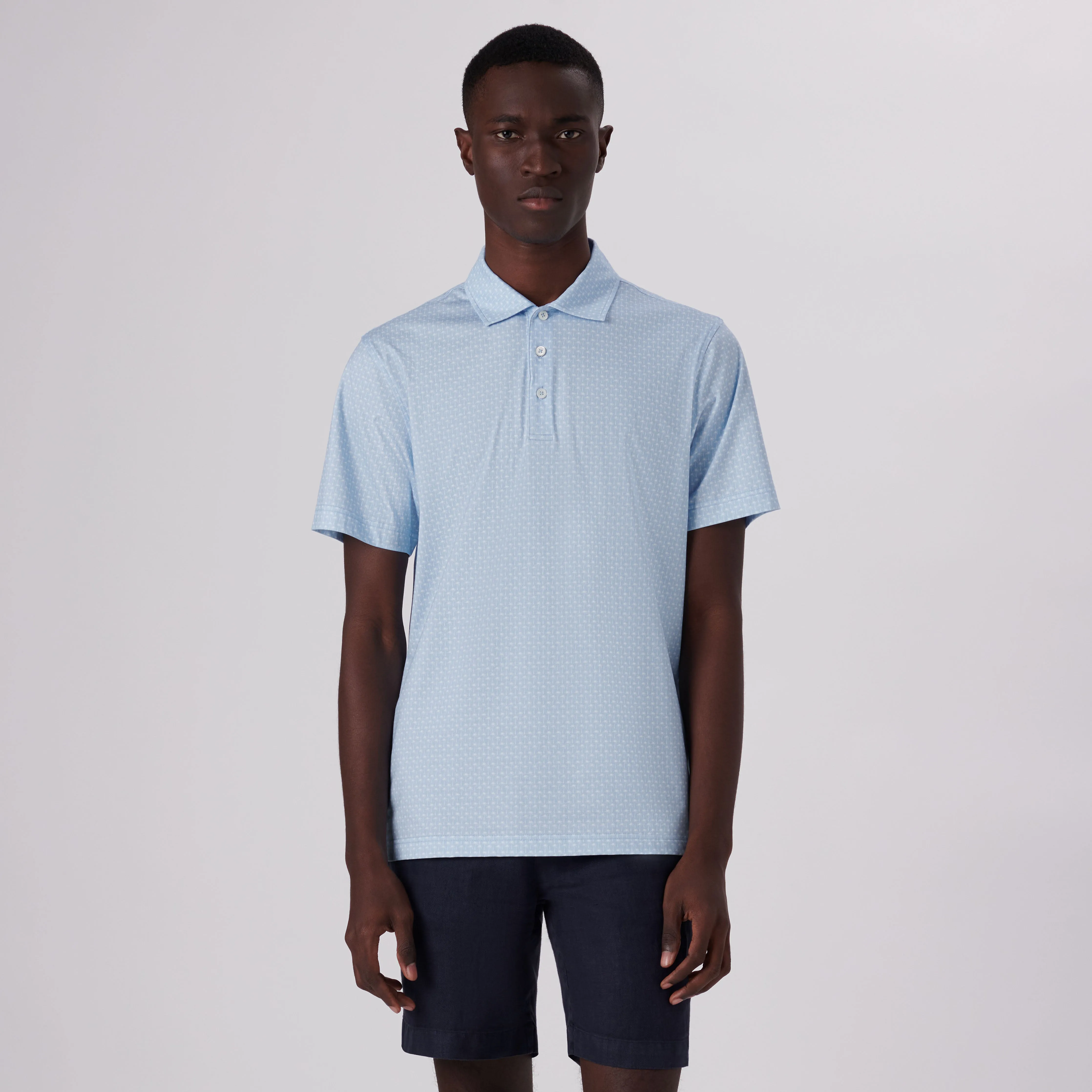 Victor Palm Trees Print OoohCotton Polo