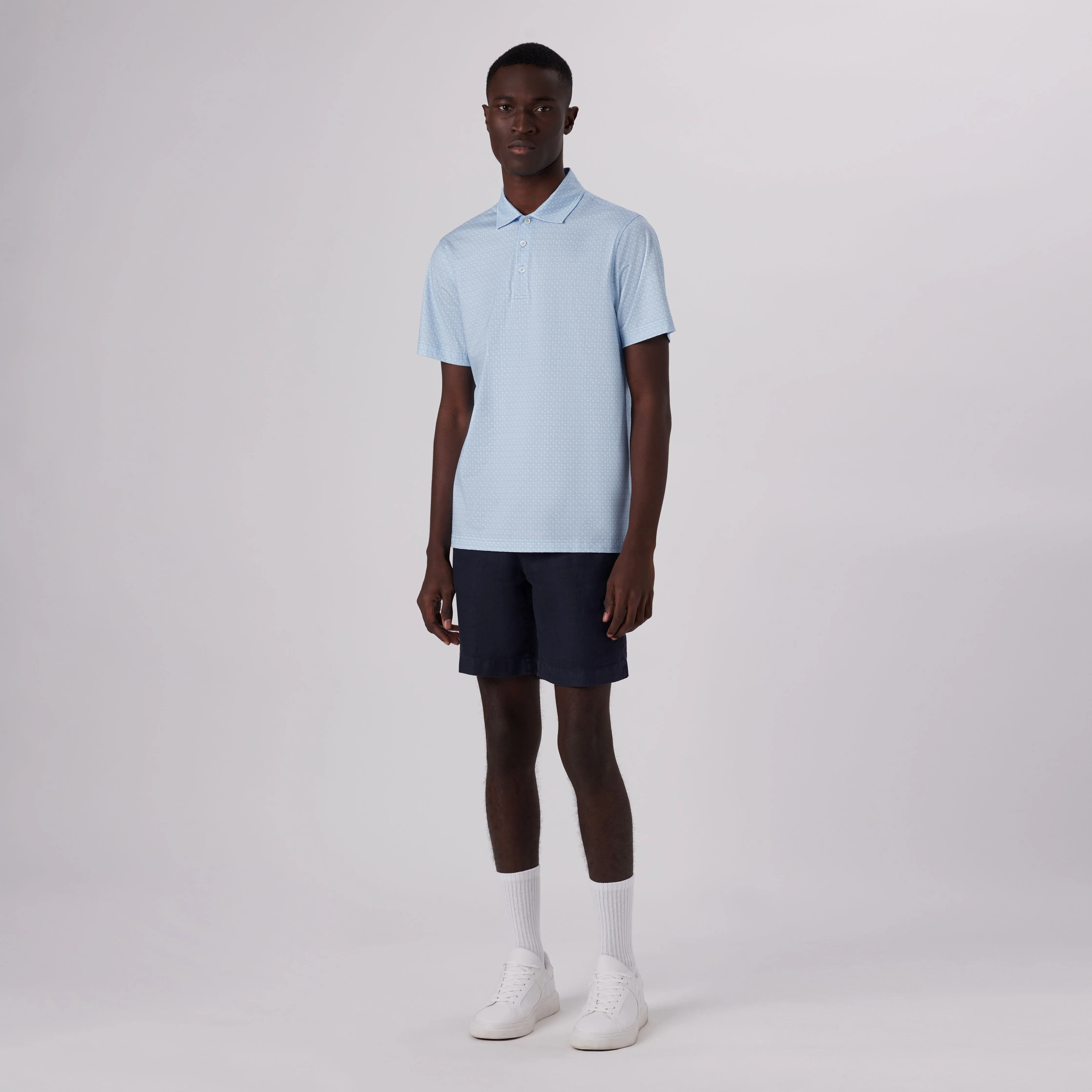 Victor Palm Trees Print OoohCotton Polo