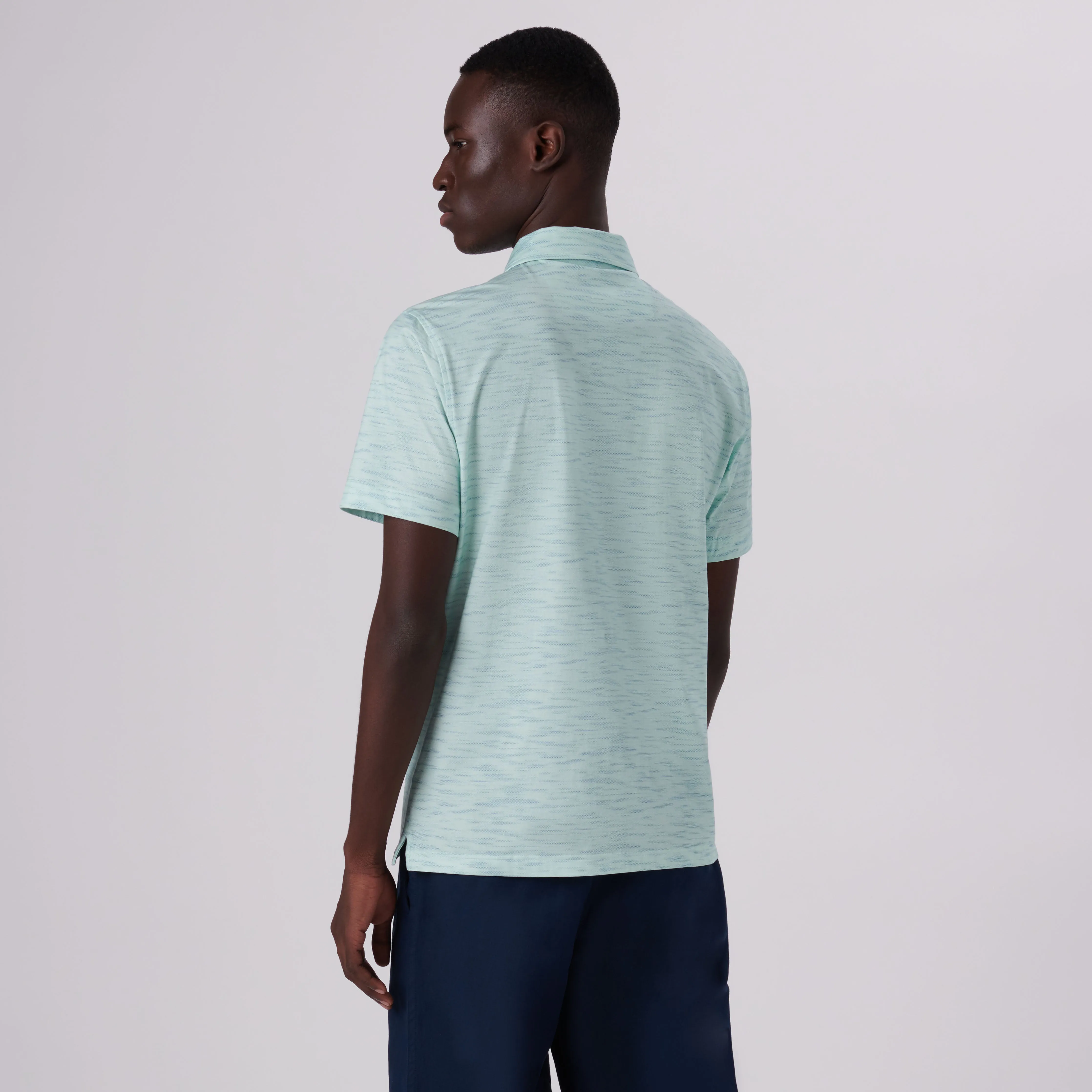 Victor Striated Print OoohCotton Polo