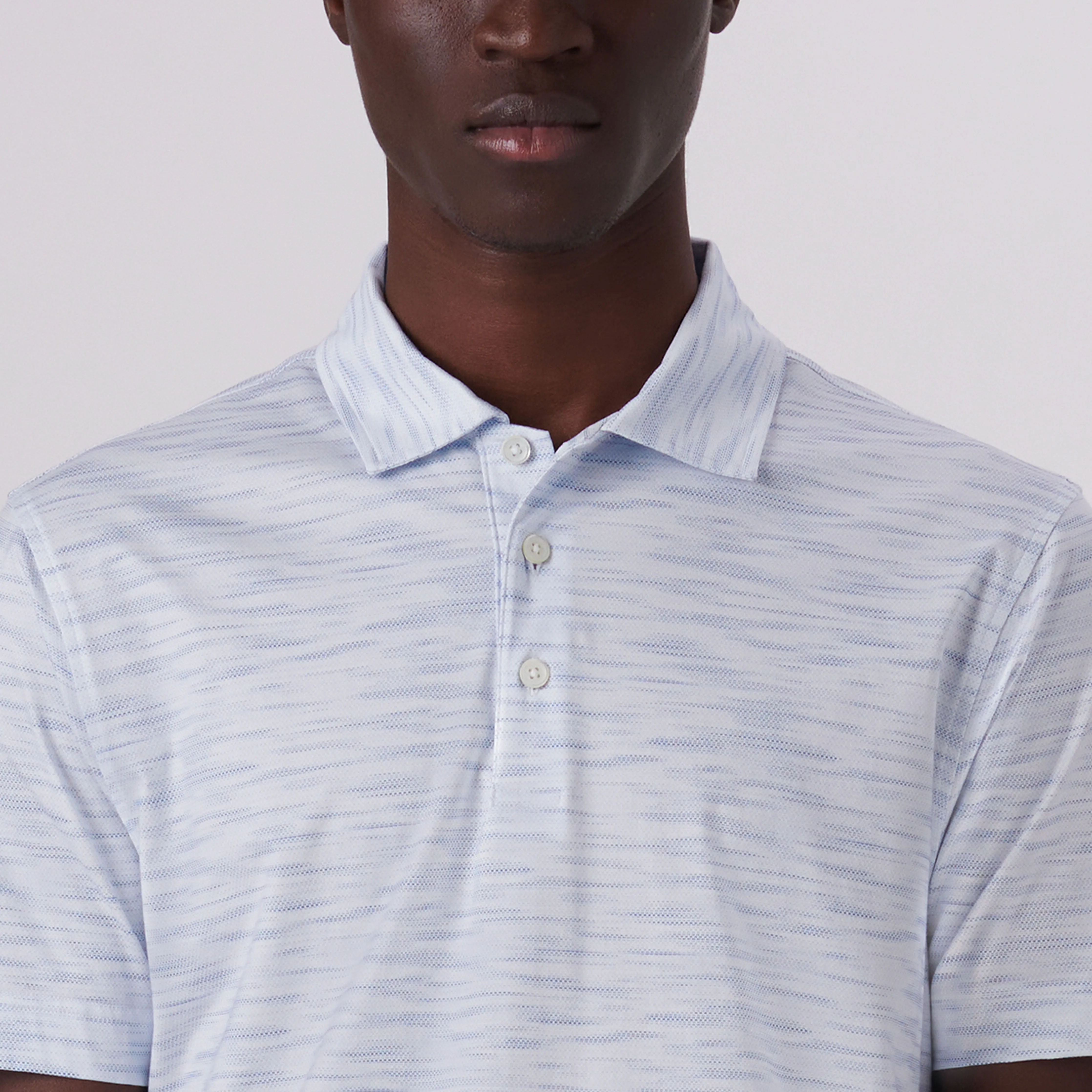Victor Striated Print OoohCotton Polo