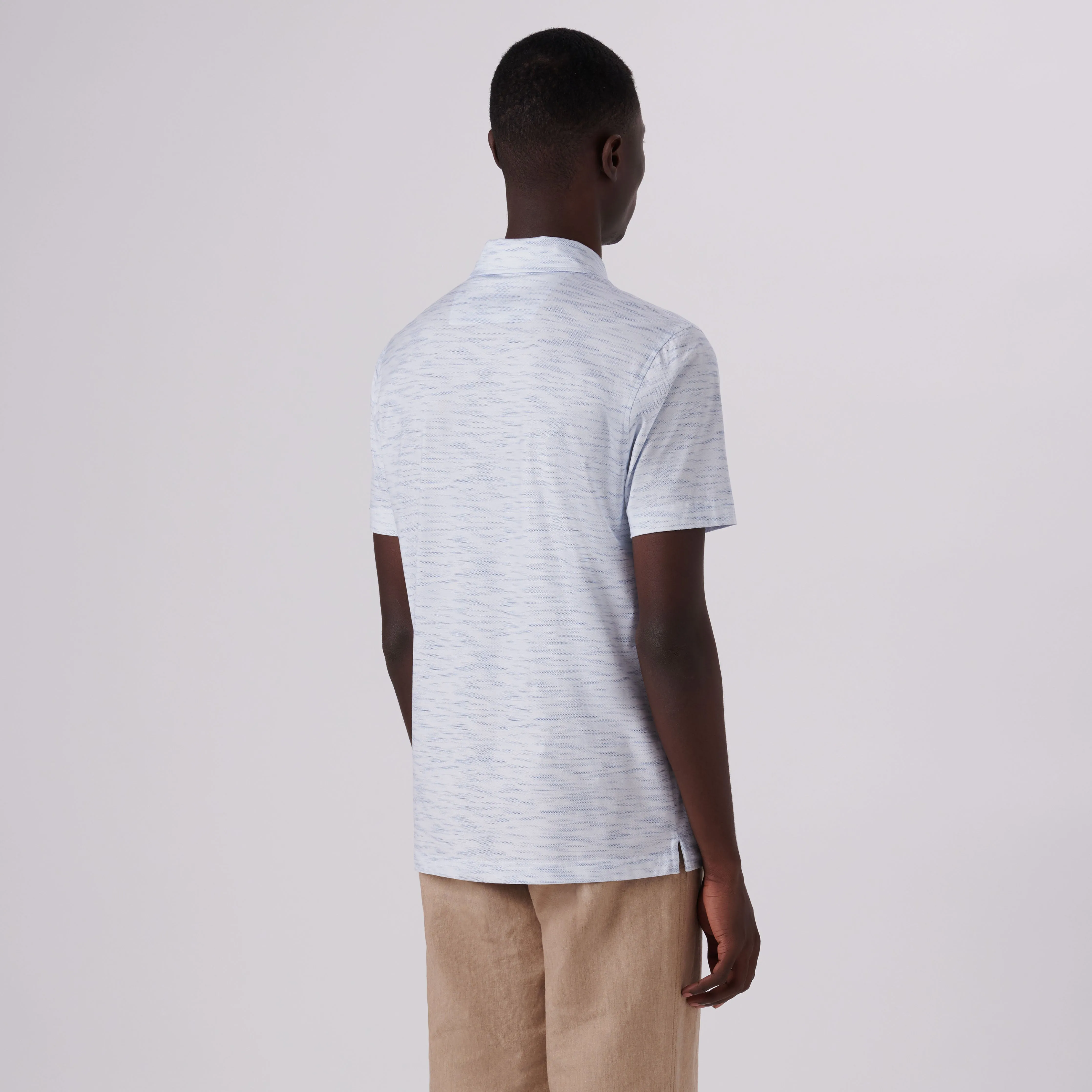Victor Striated Print OoohCotton Polo