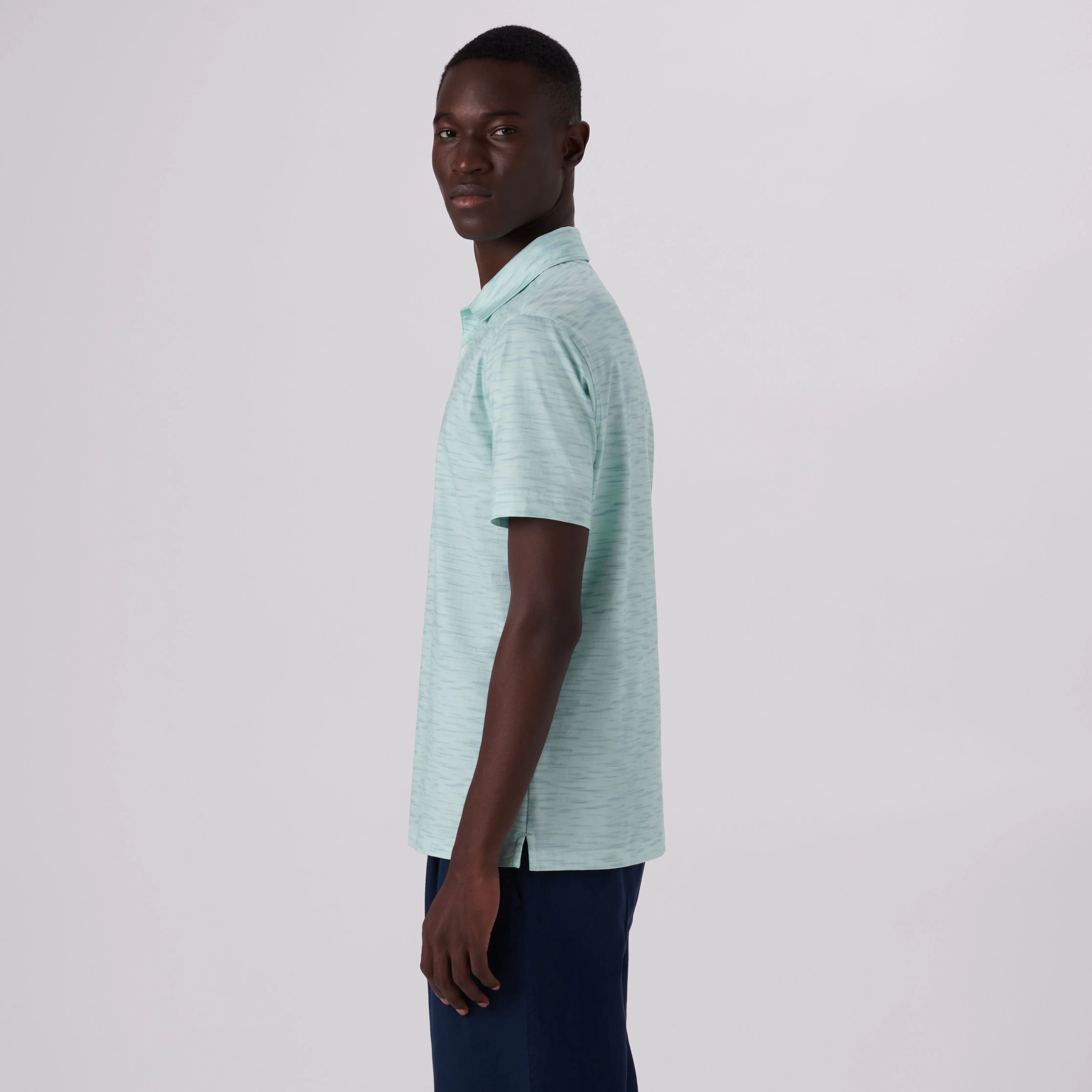 Victor Striated Print OoohCotton Polo
