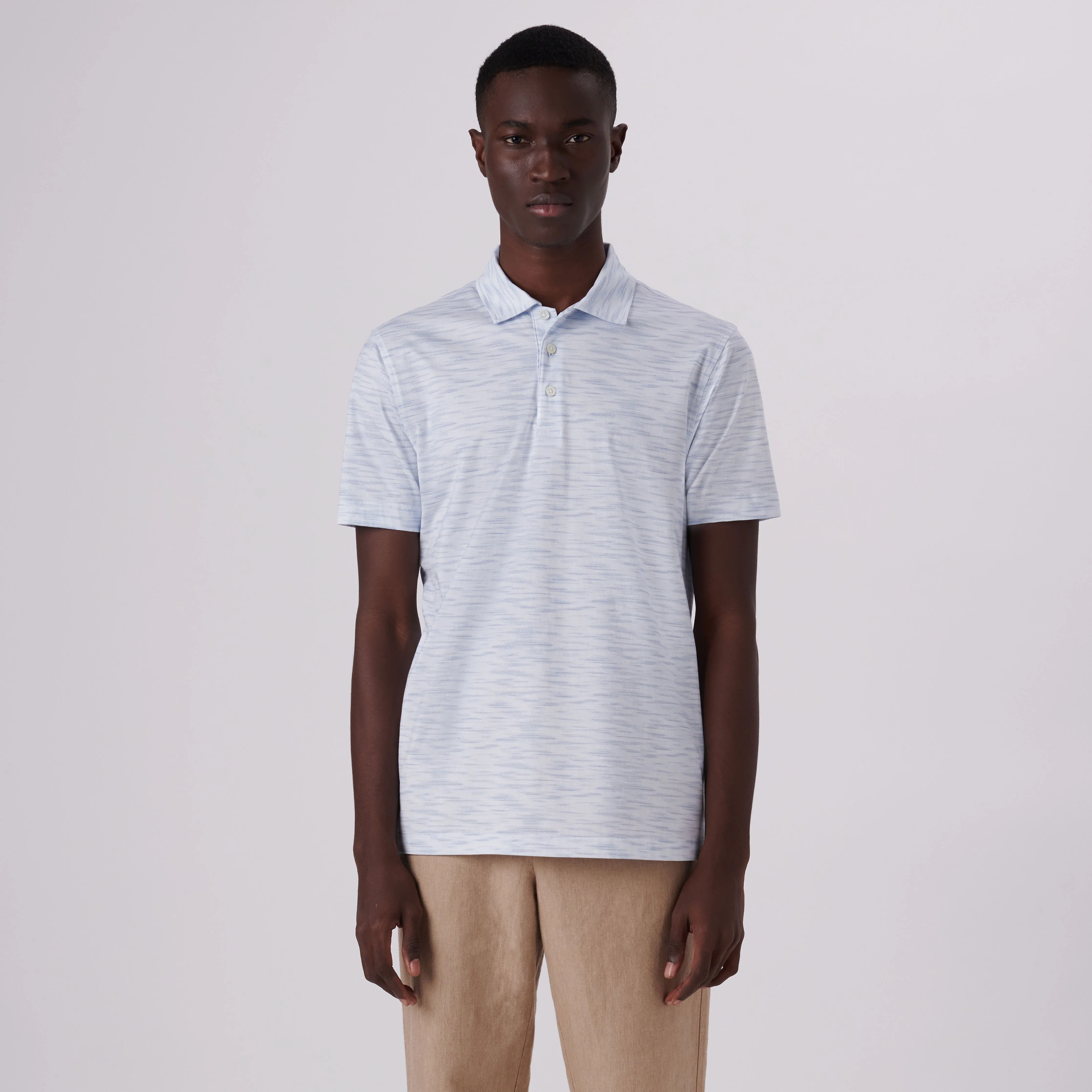 Victor Striated Print OoohCotton Polo
