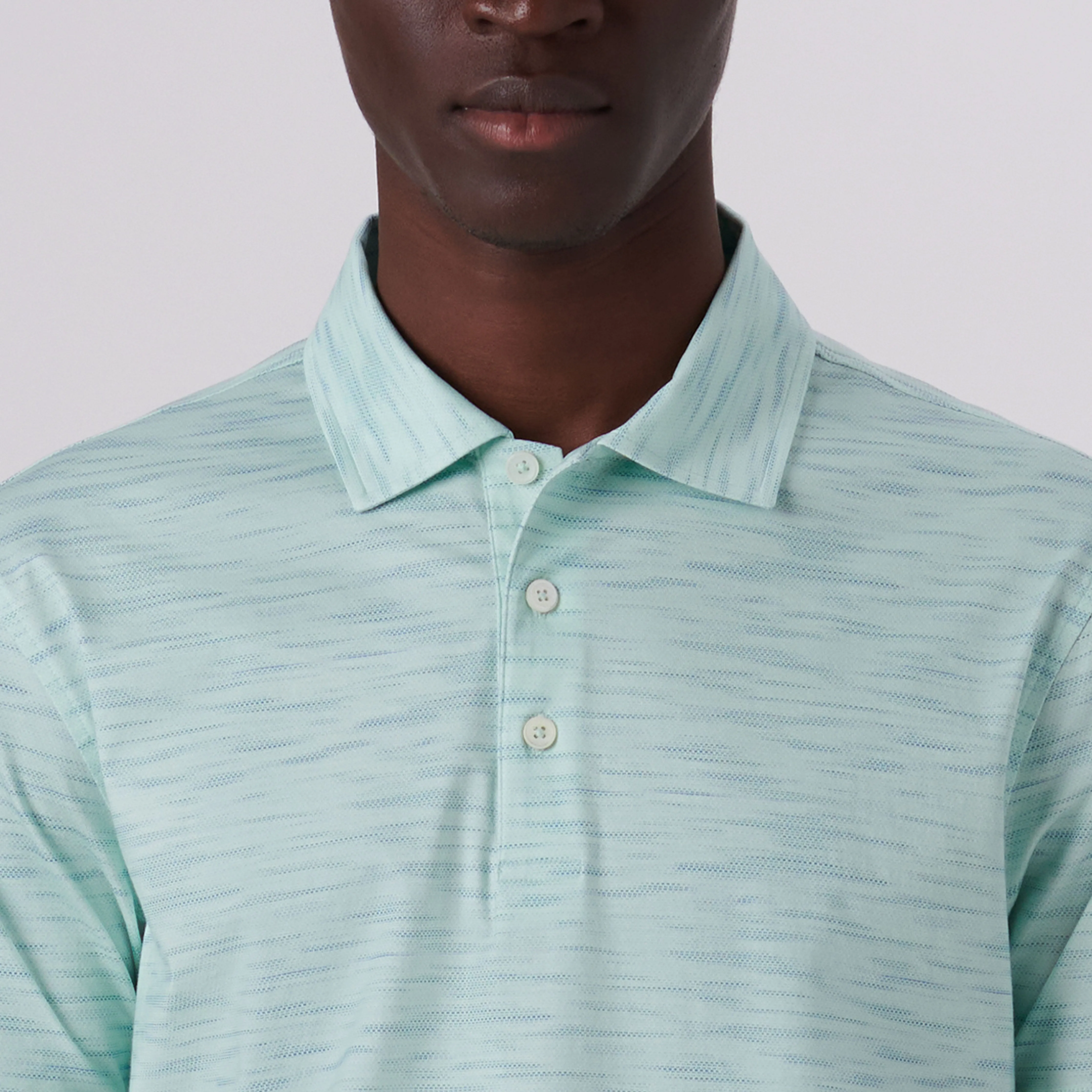 Victor Striated Print OoohCotton Polo