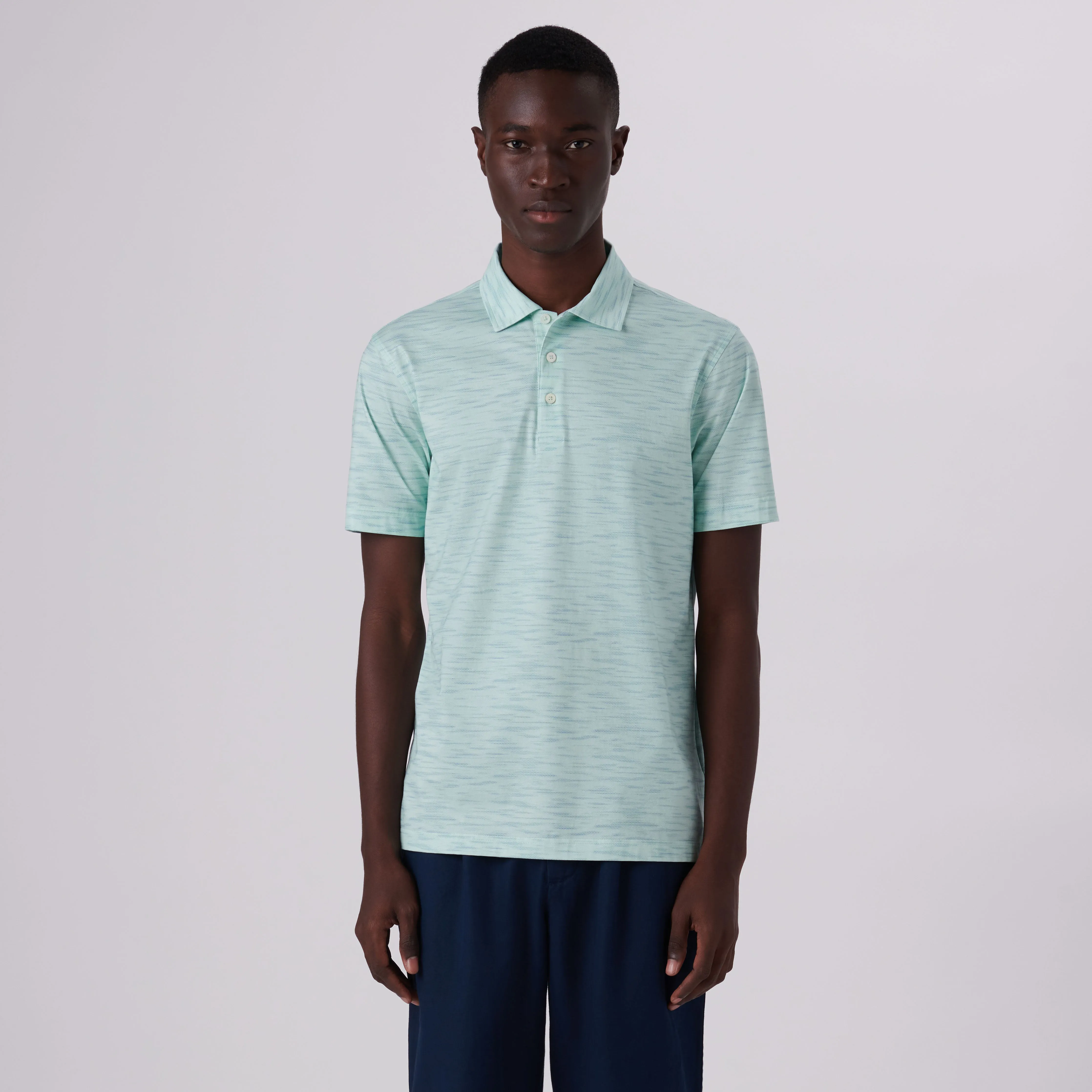 Victor Striated Print OoohCotton Polo