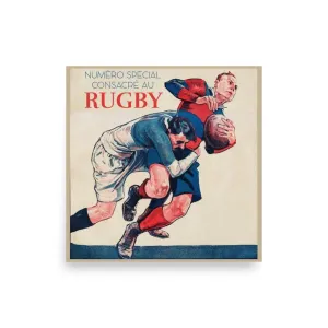 Vintage Numero Special Consacre Au Rugby Poster
