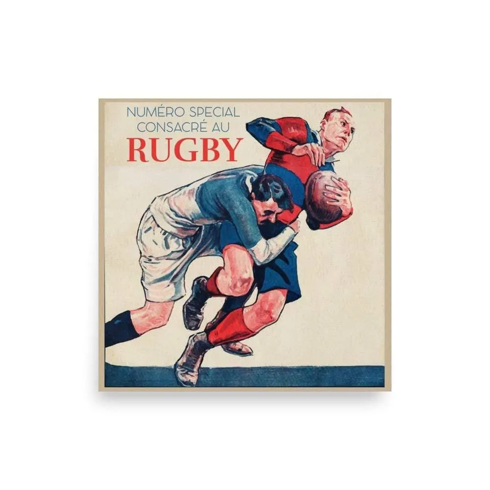 Vintage Numero Special Consacre Au Rugby Poster