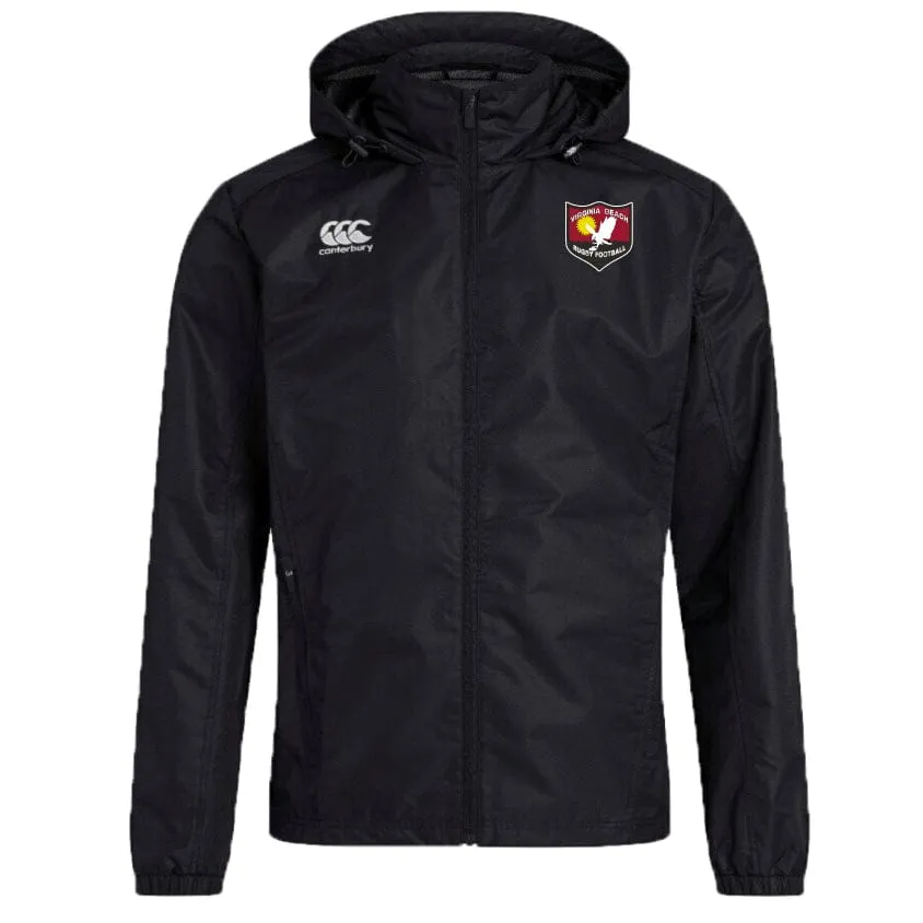 Virginia Beach RFC Club Vaposhield Full Zip Rain Jacket by Canterbury