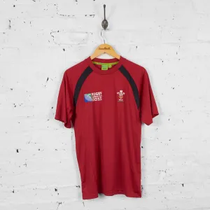 Wales Rugby 2015 World Cup Training Top T Shirt - Red - M