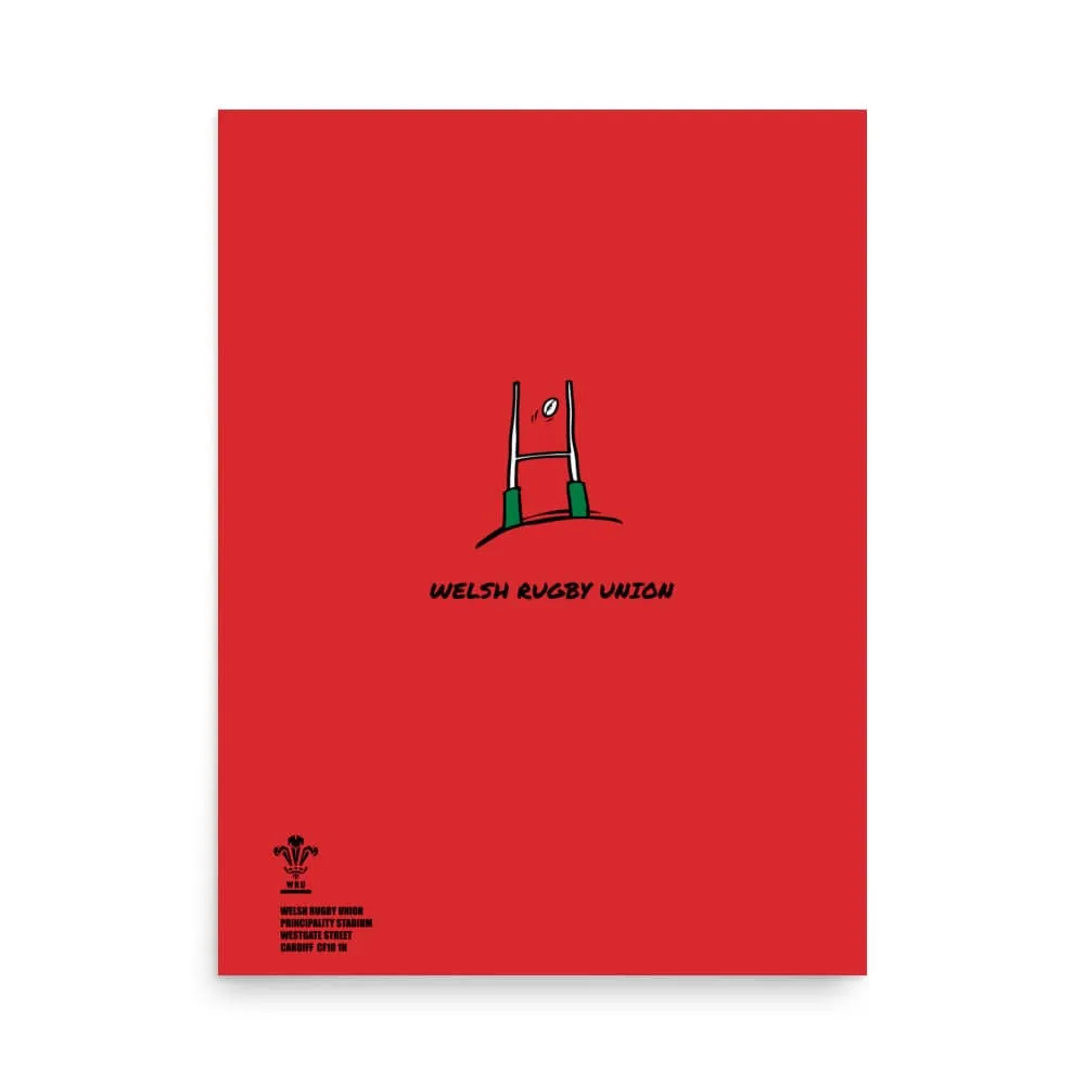Wales Rugby 'Goal Post' Poster