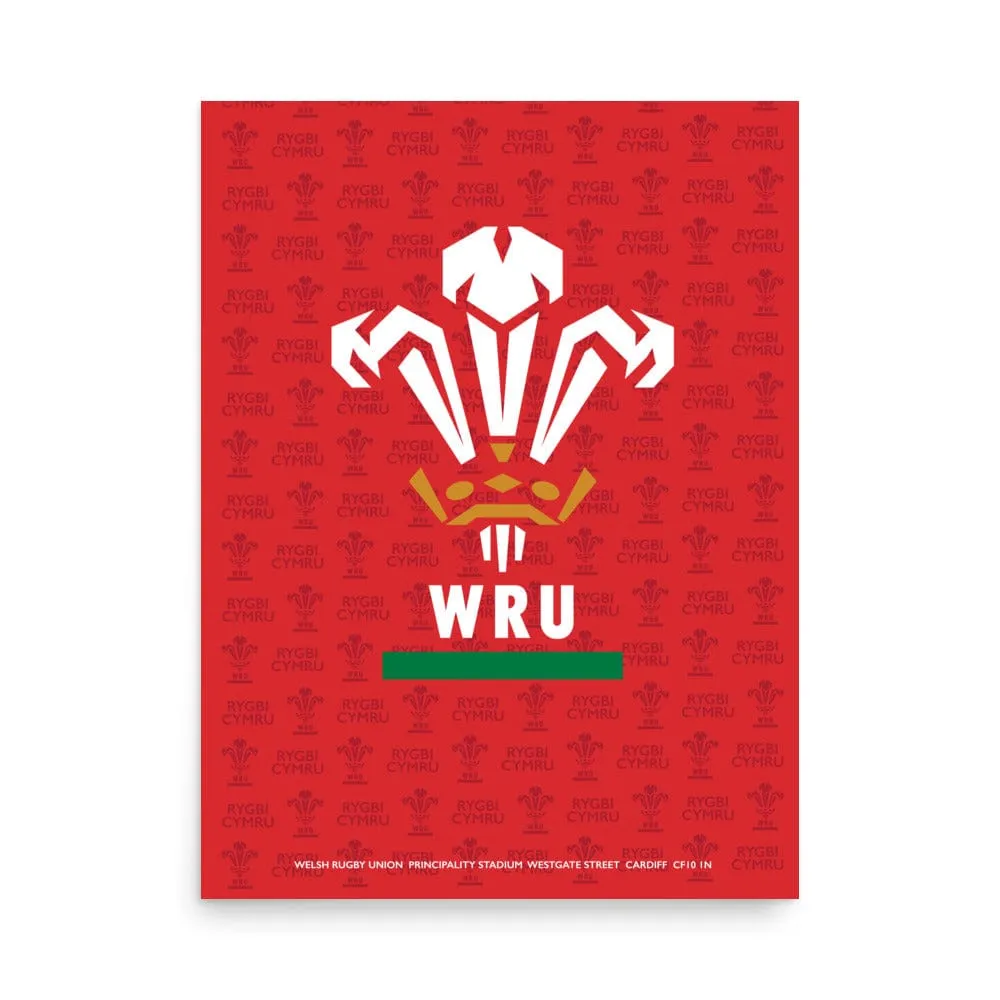 Wales Rugby 'Logo' Poster
