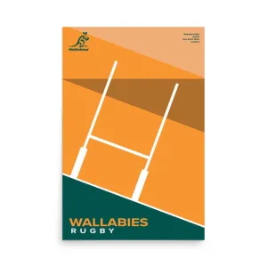 Wallabies Dynamic Goal Post Poster