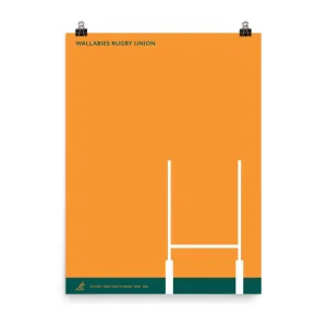 Wallabies Goal Post Poster