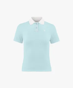 [Warehouse Sale] FAIRLIAR Ferrara Jacquard Collar T-Shirt  - Mint