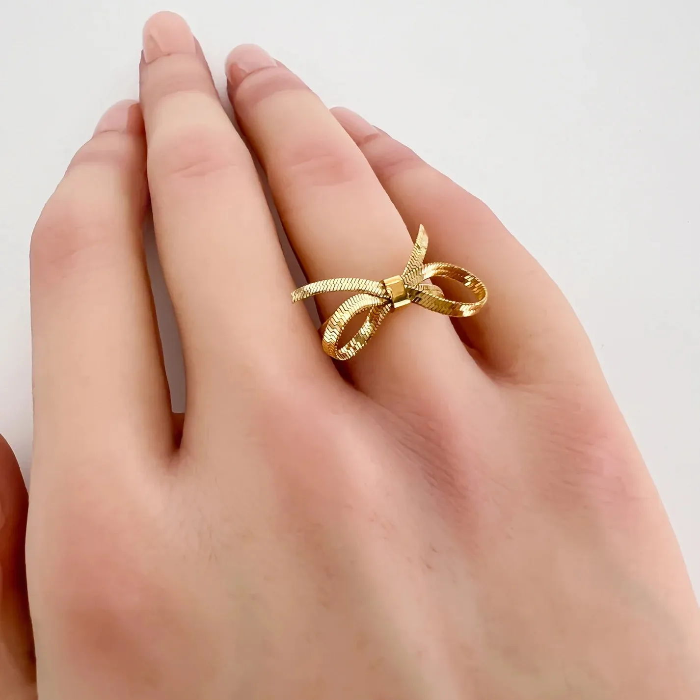 water resistant ribbon ring