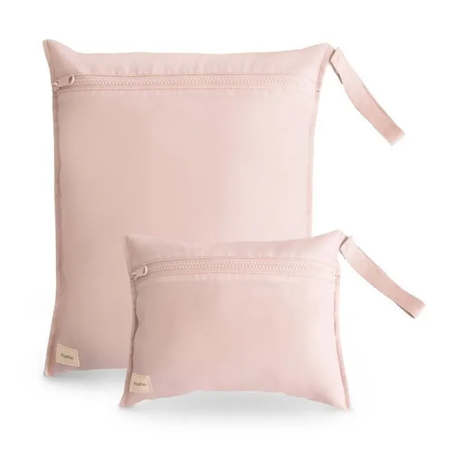 Water Resistant Wet Bag - 2 Pack - Blush