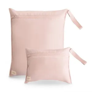 Water Resistant Wet Bag - 2 Pack - Blush