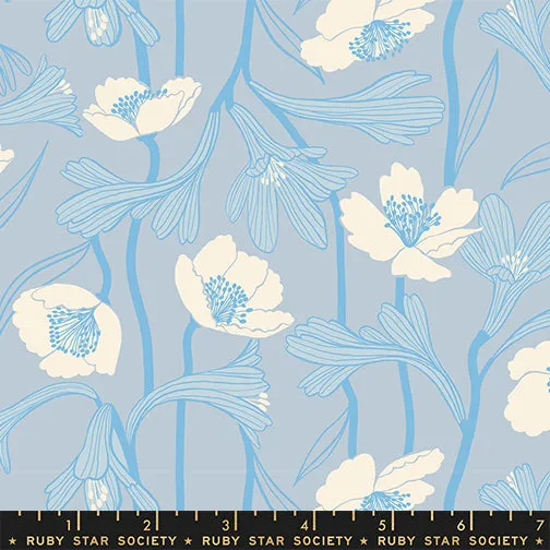Water, Water Flowers in Water Blue