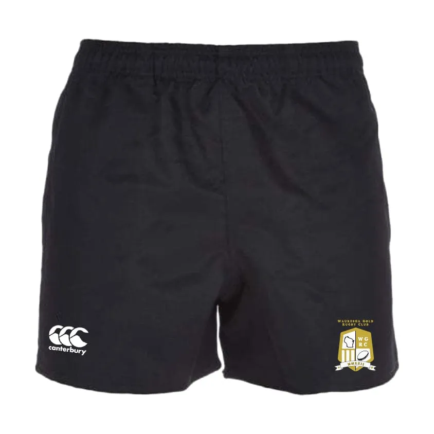 Waukesha Gold Rugby Professional Polyester Rugby Short by Canterbury