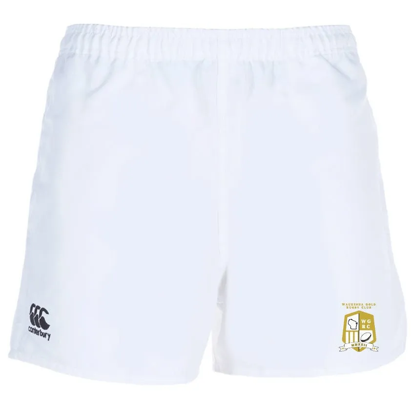 Waukesha Gold Rugby Professional Polyester Rugby Short by Canterbury