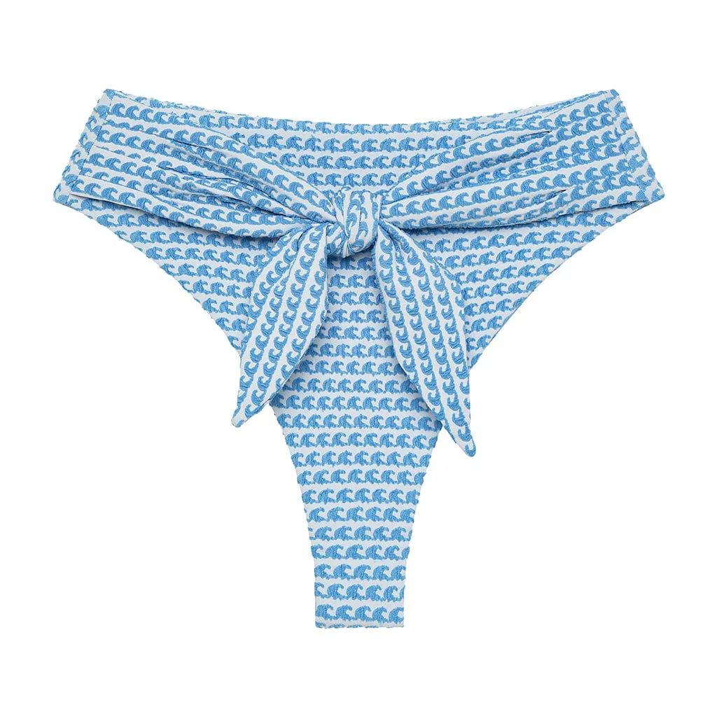 Wave Repeat Paula Tie-Up Bikini Bottom
