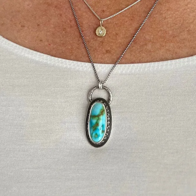 Way of the Water Ring or Necklace - Closed Bezel