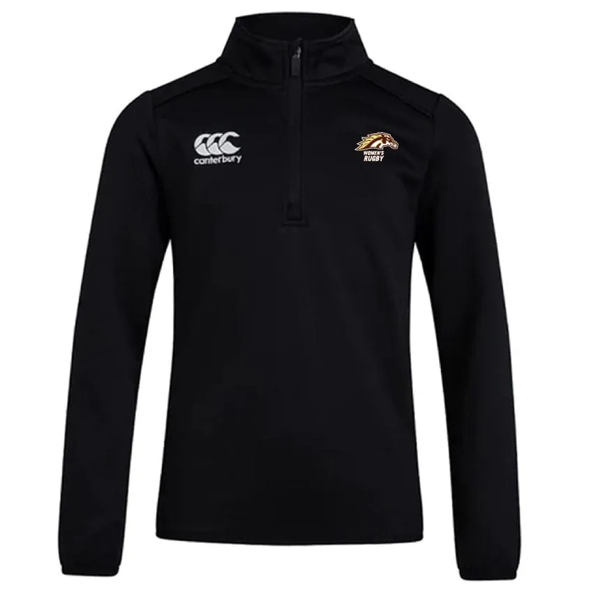 Western Michigan University Women's Rugby Women's Rugby Club 1/4 Zip Mid Layer Training Top by Canterbury