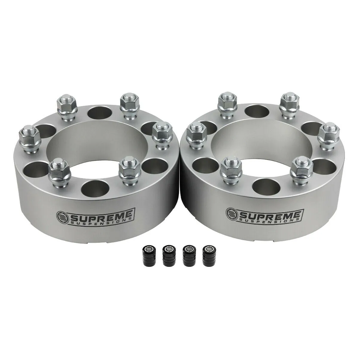 Wheel Spacers for NISSAN FRONTIER / PATHFINDER / XTERRA with 6x5.5" BP / M12x1.25 Studs / Tire Valve Caps