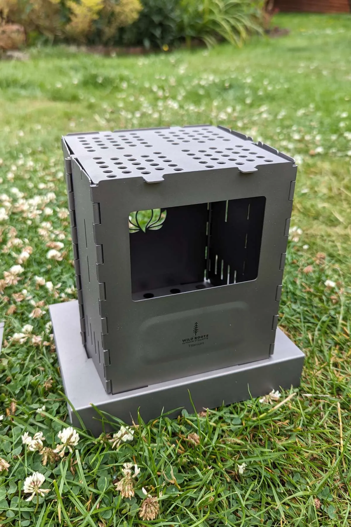 Wild Roots Portable Folding Titanium Wood Burning Stove