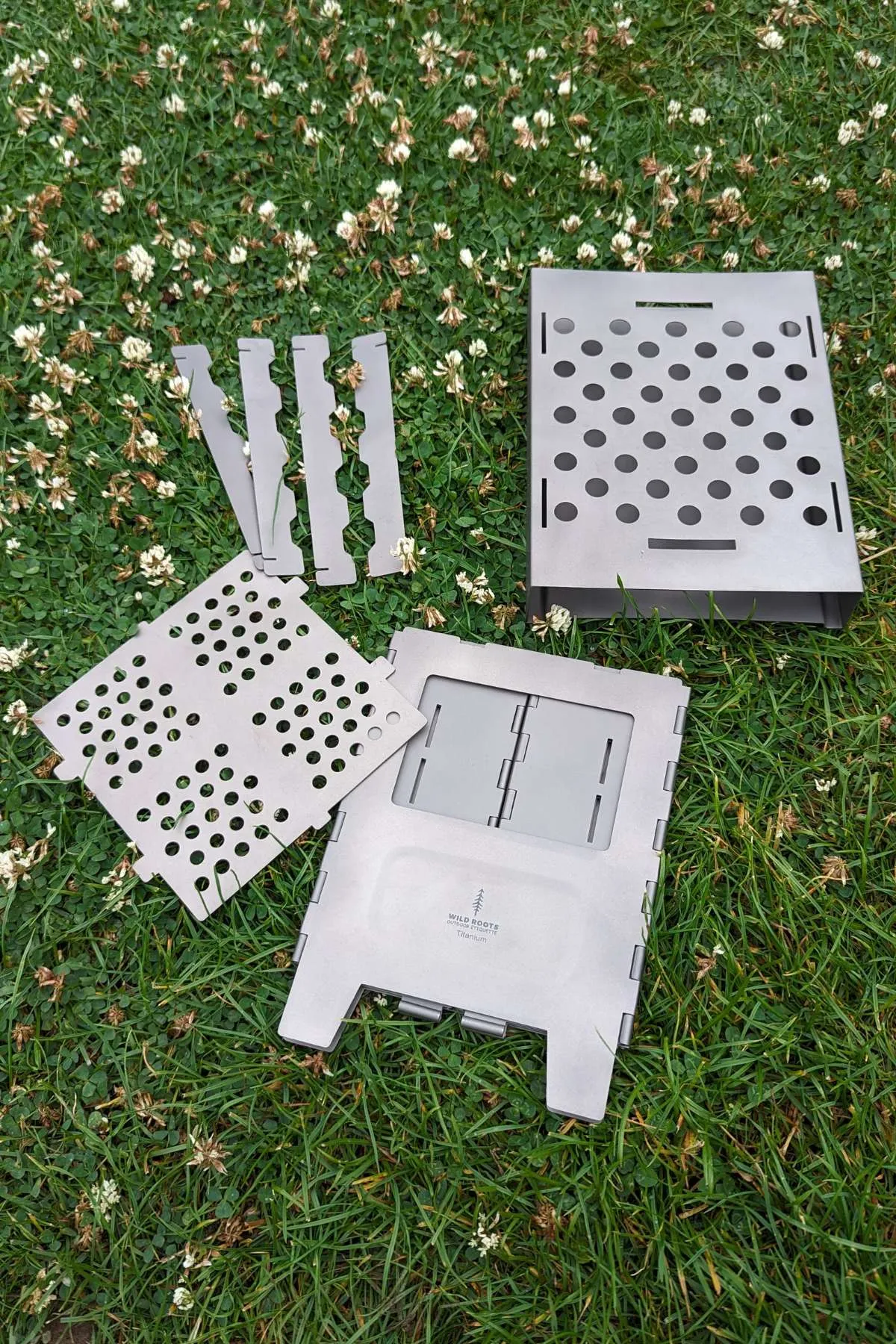 Wild Roots Portable Folding Titanium Wood Burning Stove