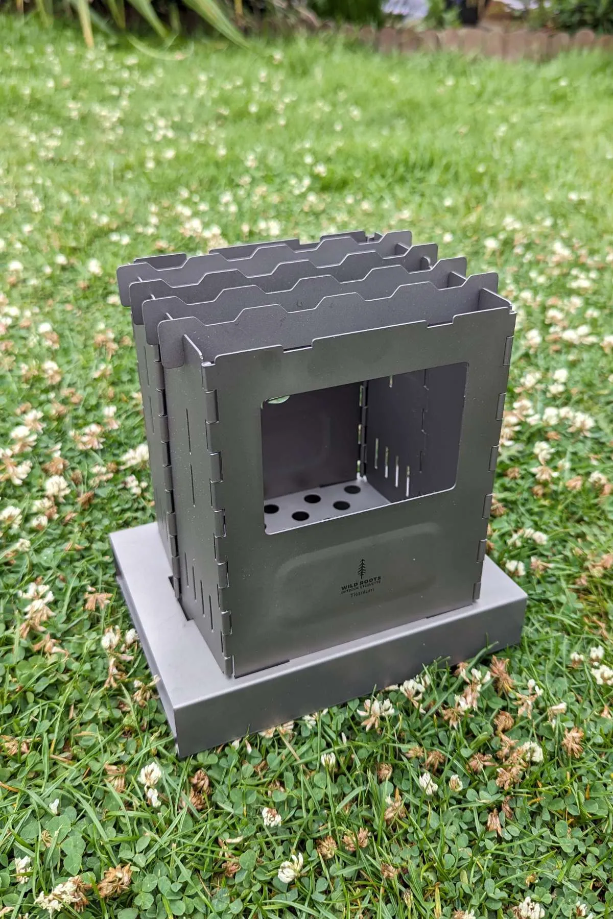 Wild Roots Portable Folding Titanium Wood Burning Stove
