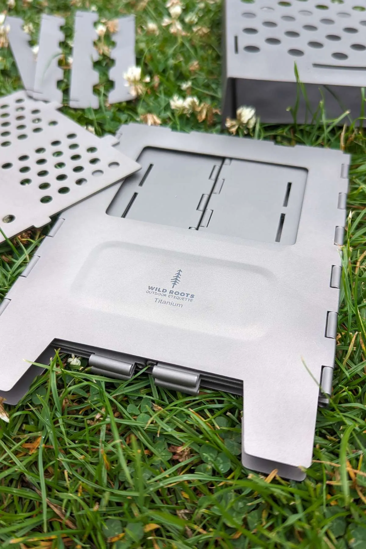 Wild Roots Portable Folding Titanium Wood Burning Stove