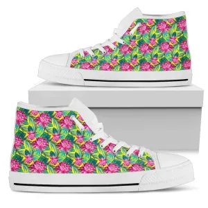 Womens Pink Lotus High Top.