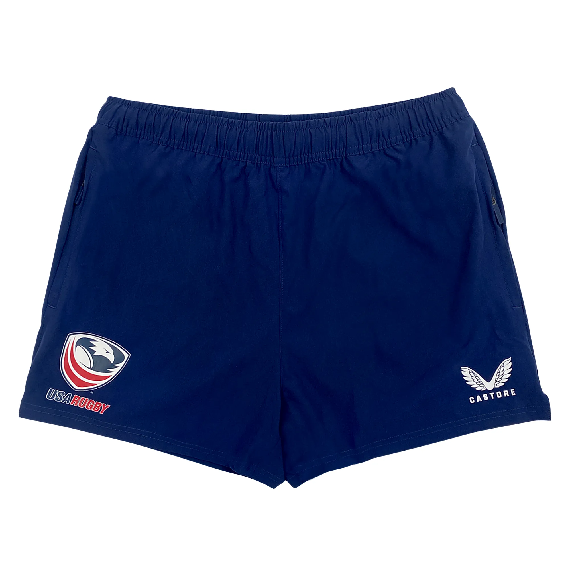 Women's USA Rugby Zippered Shorts by Castore